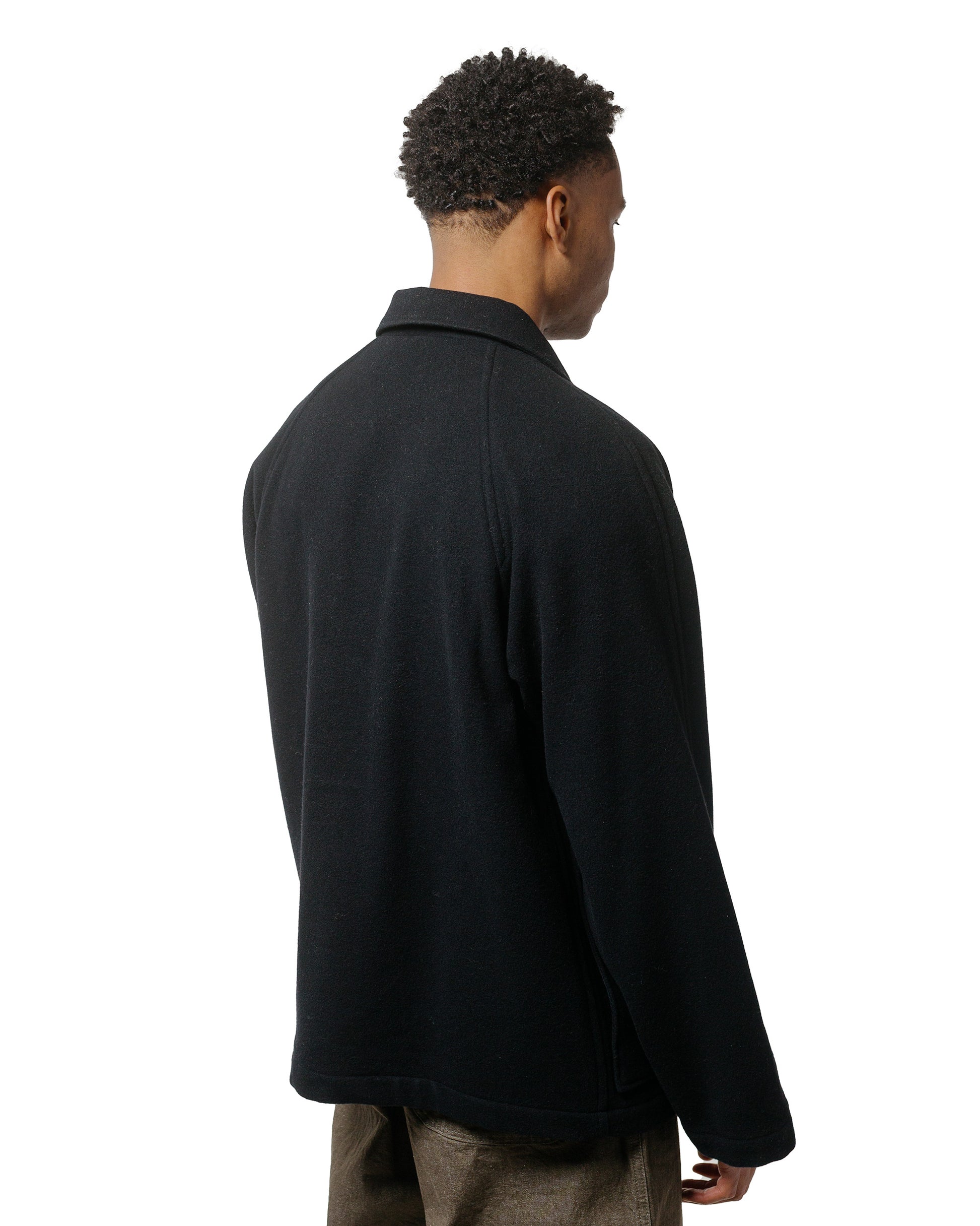 lost & found James Coward James Coward Rambler Coat Black Wool Flannel