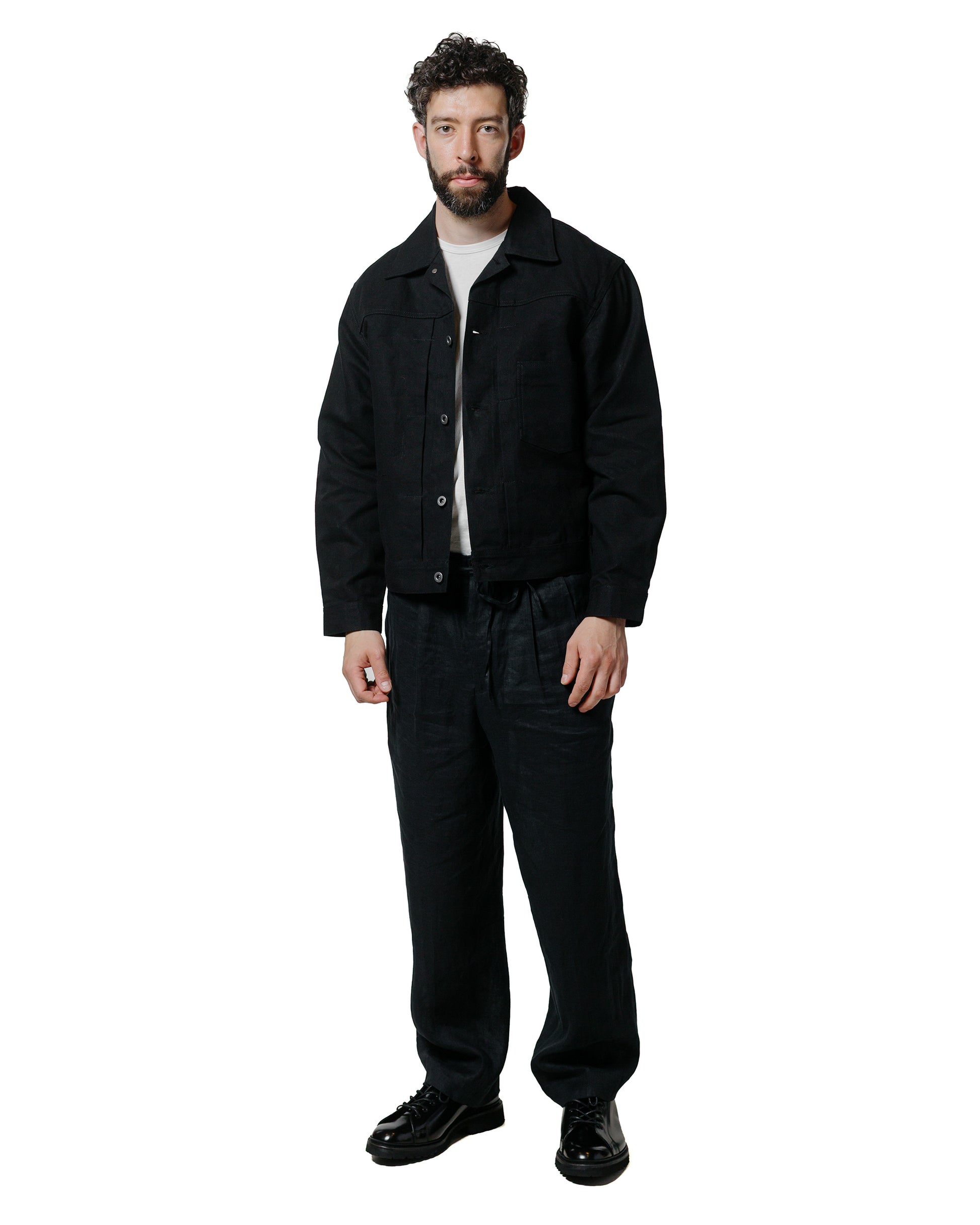 lost & found James Coward James Coward Range Jacket Black Cotton Washi Oxford Cloth
