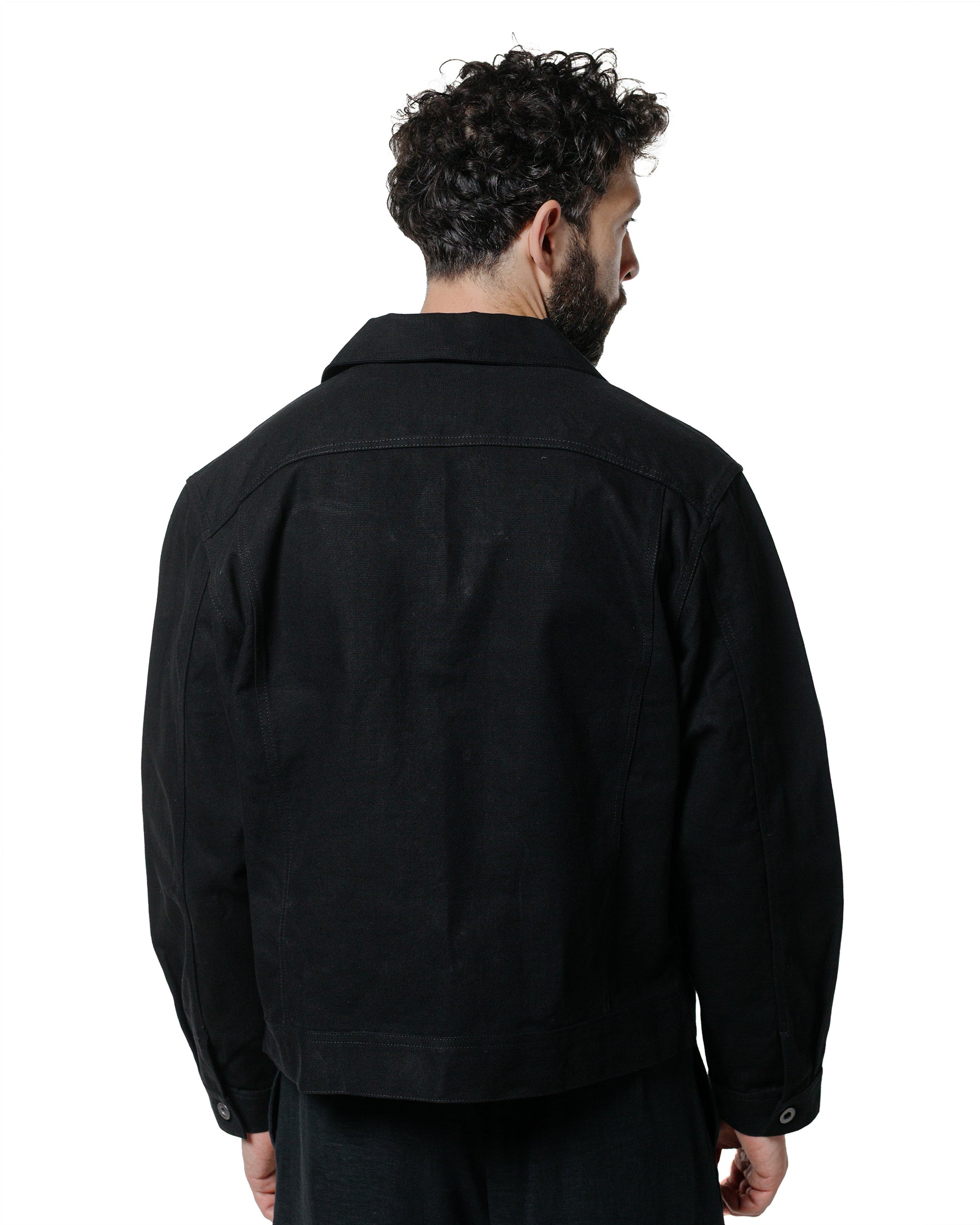 lost & found James Coward James Coward Range Jacket Black Cotton Washi Oxford Cloth