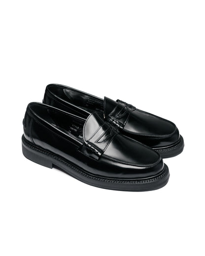 lost & found James Coward James Coward Sanders Peaceful Beef Roll Loafer Black Bookbinder Leather