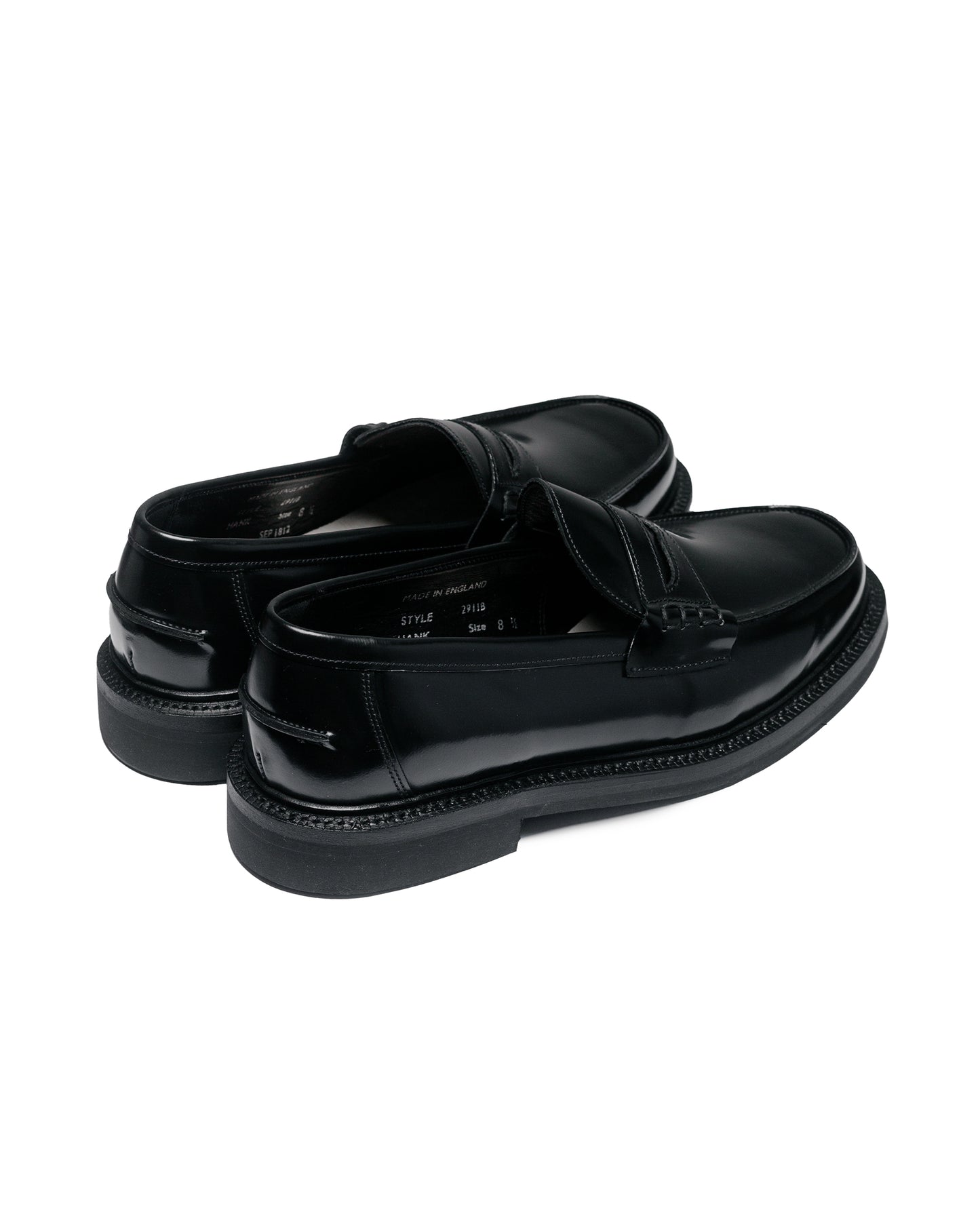 lost & found James Coward James Coward Sanders Peaceful Beef Roll Loafer Black Bookbinder Leather
