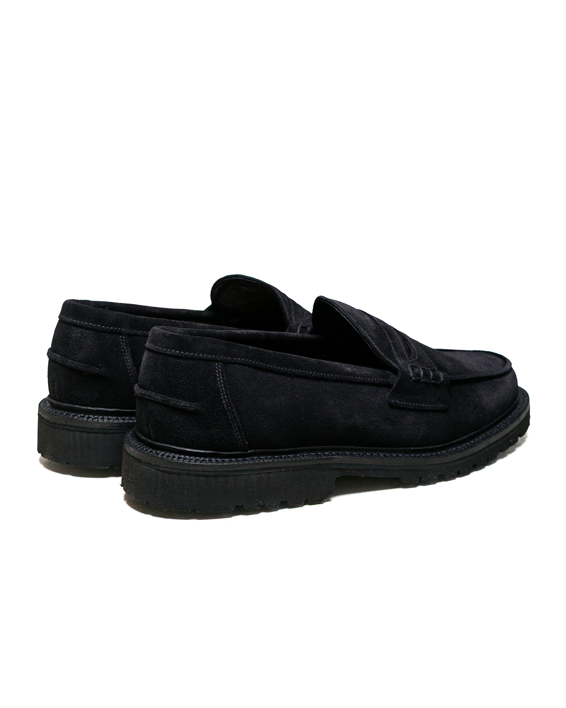lost & found James Coward James Coward Sanders Peaceful Beef Roll Loafer Black Suede
