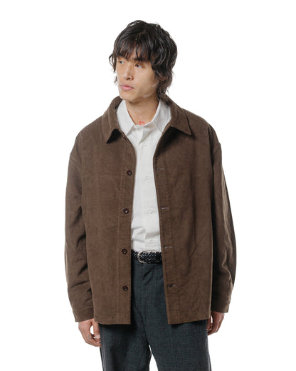 lost & found James Coward James Coward Signal Shirt Dark Brown Cotton Moleskin