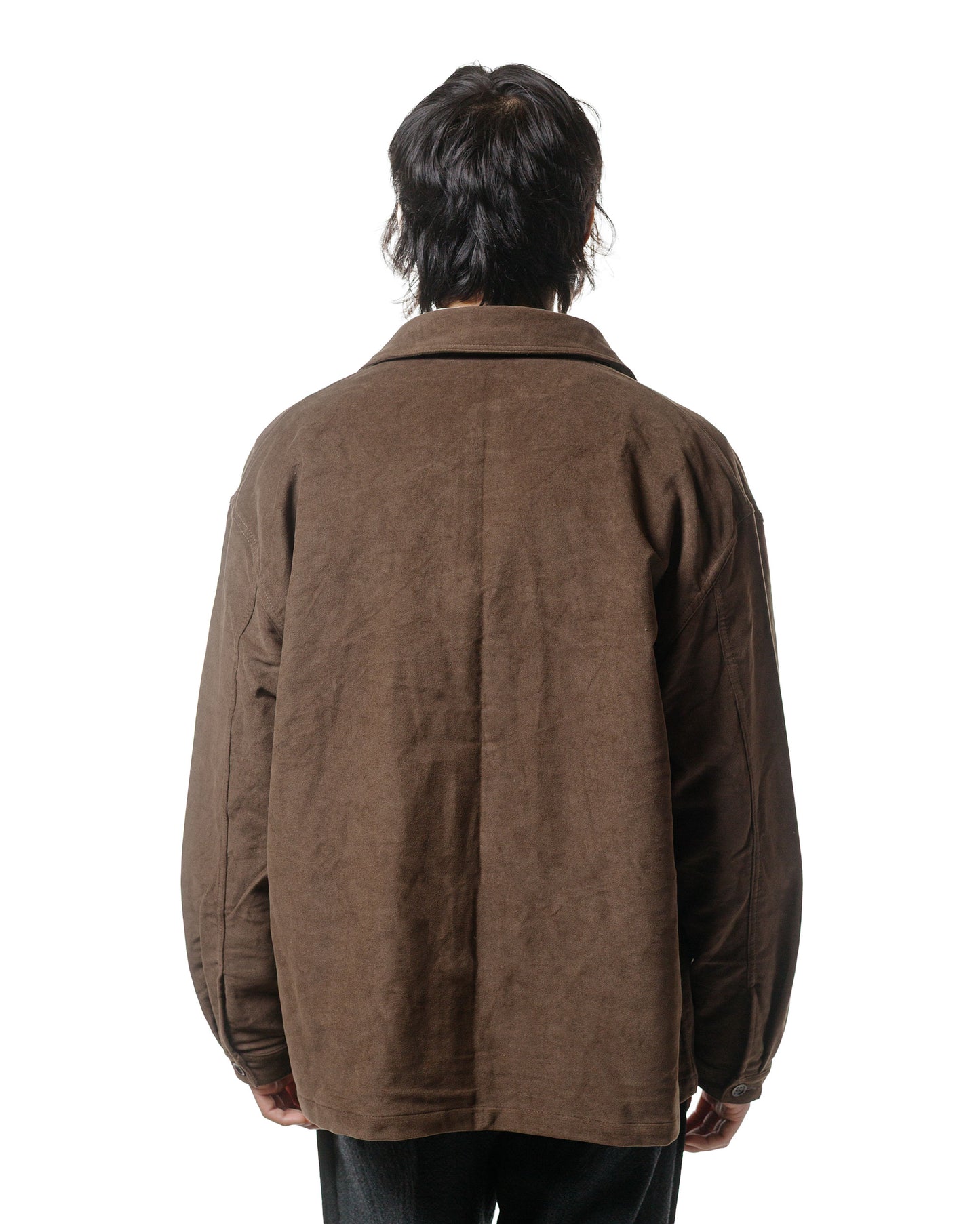 lost & found James Coward James Coward Signal Shirt Dark Brown Cotton Moleskin
