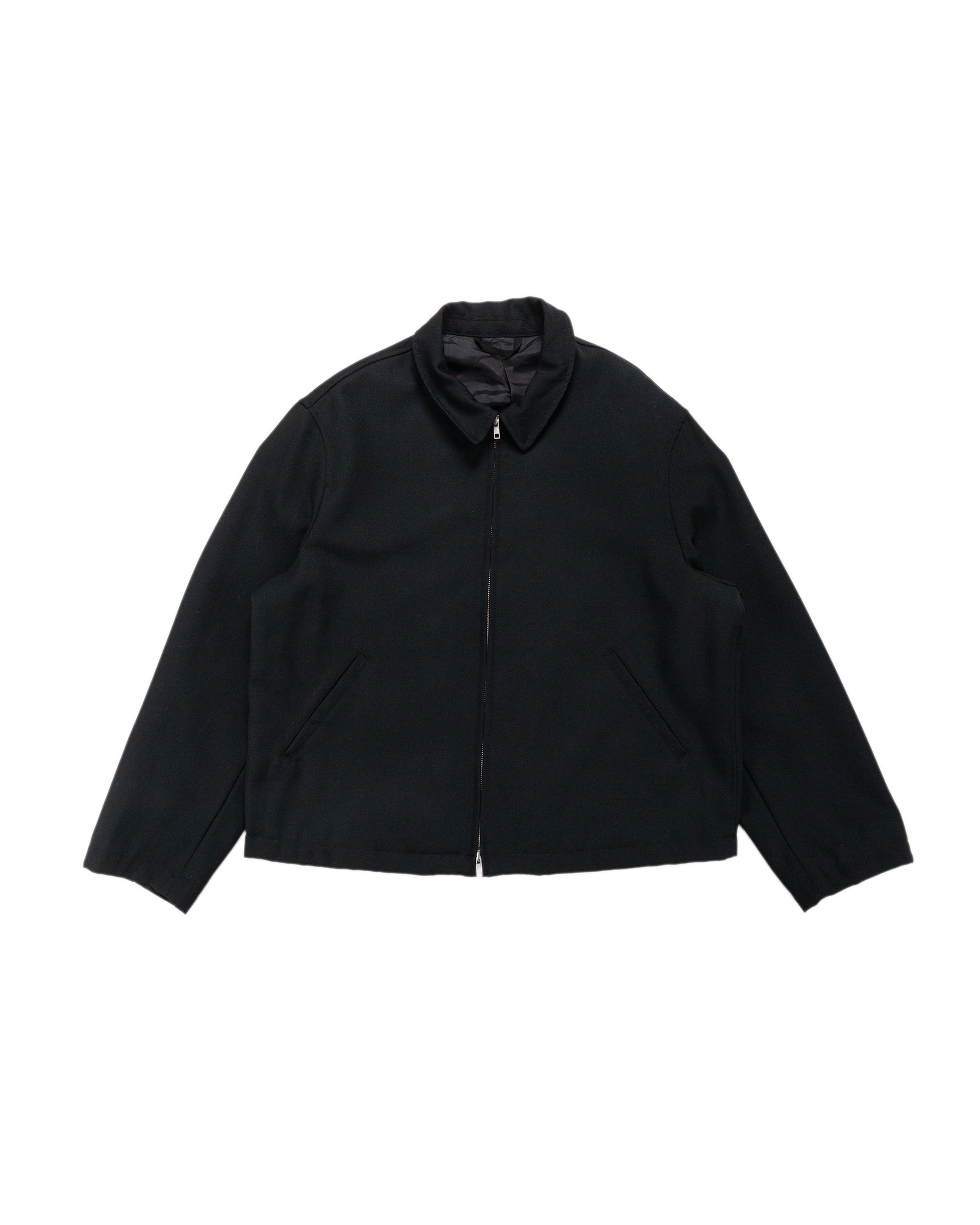 lost & found James Coward James Coward Site Jacket Black Heavyweight Wool Gabardine