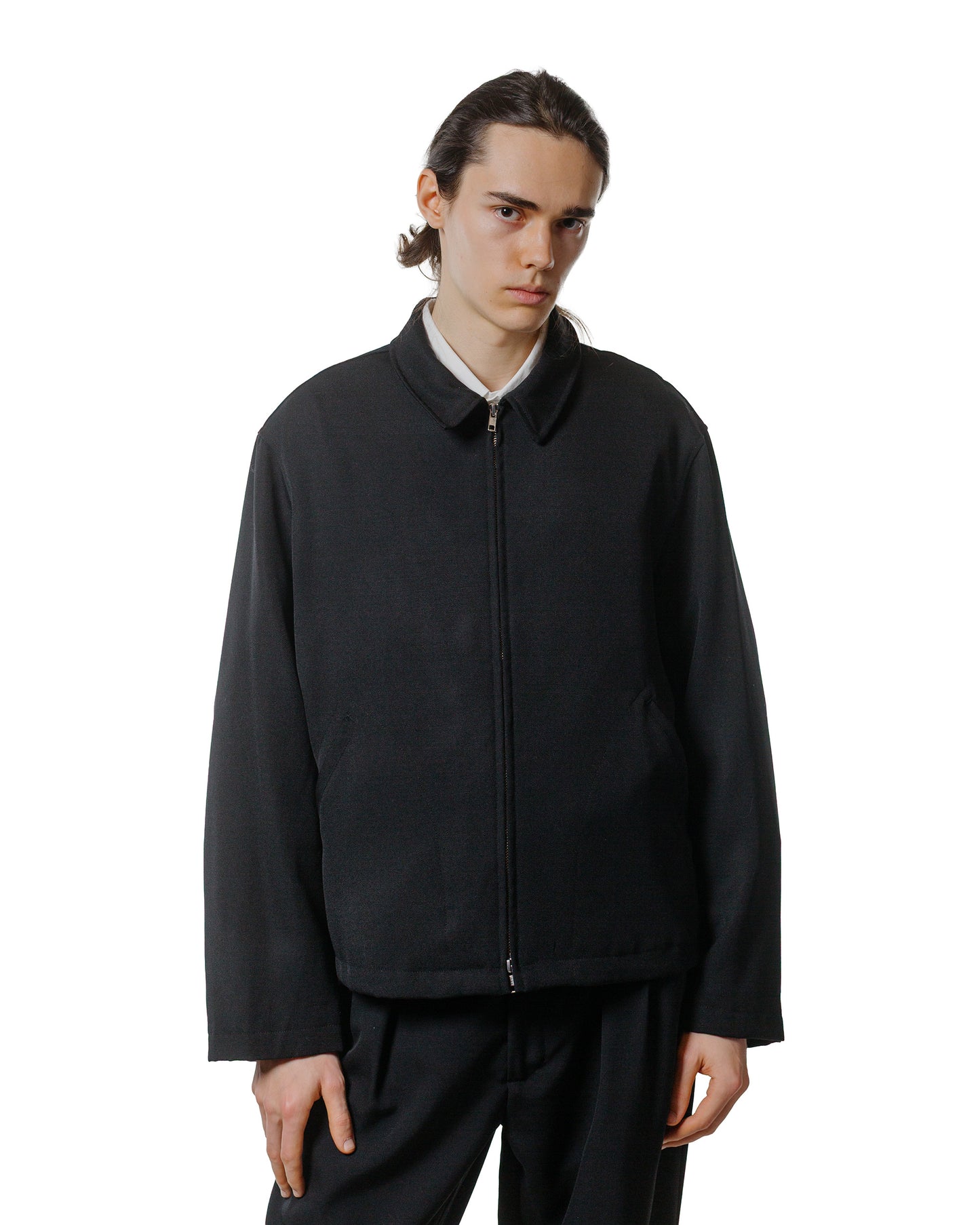 lost & found James Coward James Coward Site Jacket Black Heavyweight Wool Gabardine