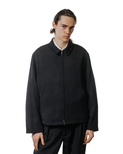 lost & found James Coward James Coward Site Jacket Black Heavyweight Wool Gabardine