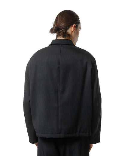 lost & found James Coward James Coward Site Jacket Black Heavyweight Wool Gabardine