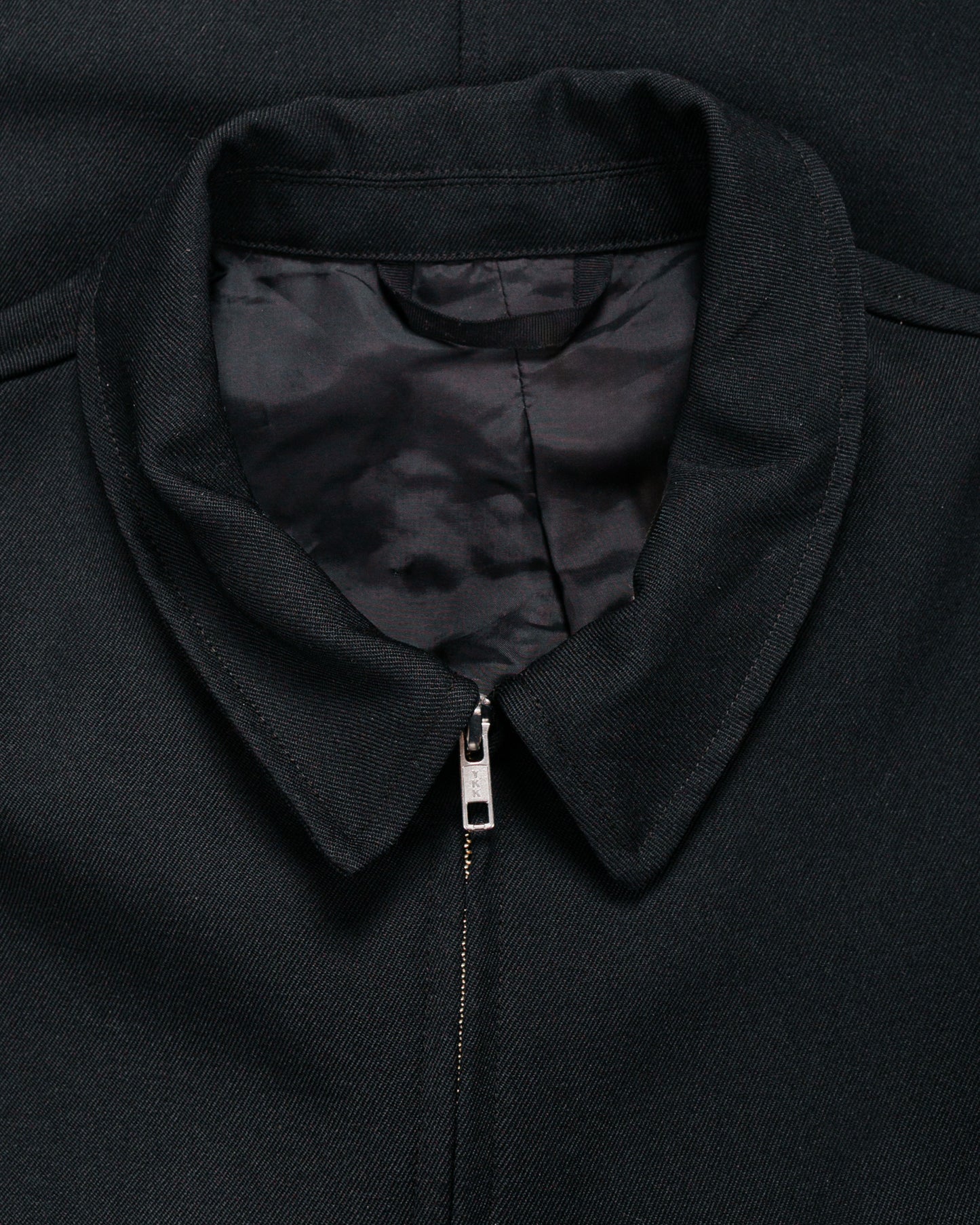 lost & found James Coward James Coward Site Jacket Black Heavyweight Wool Gabardine