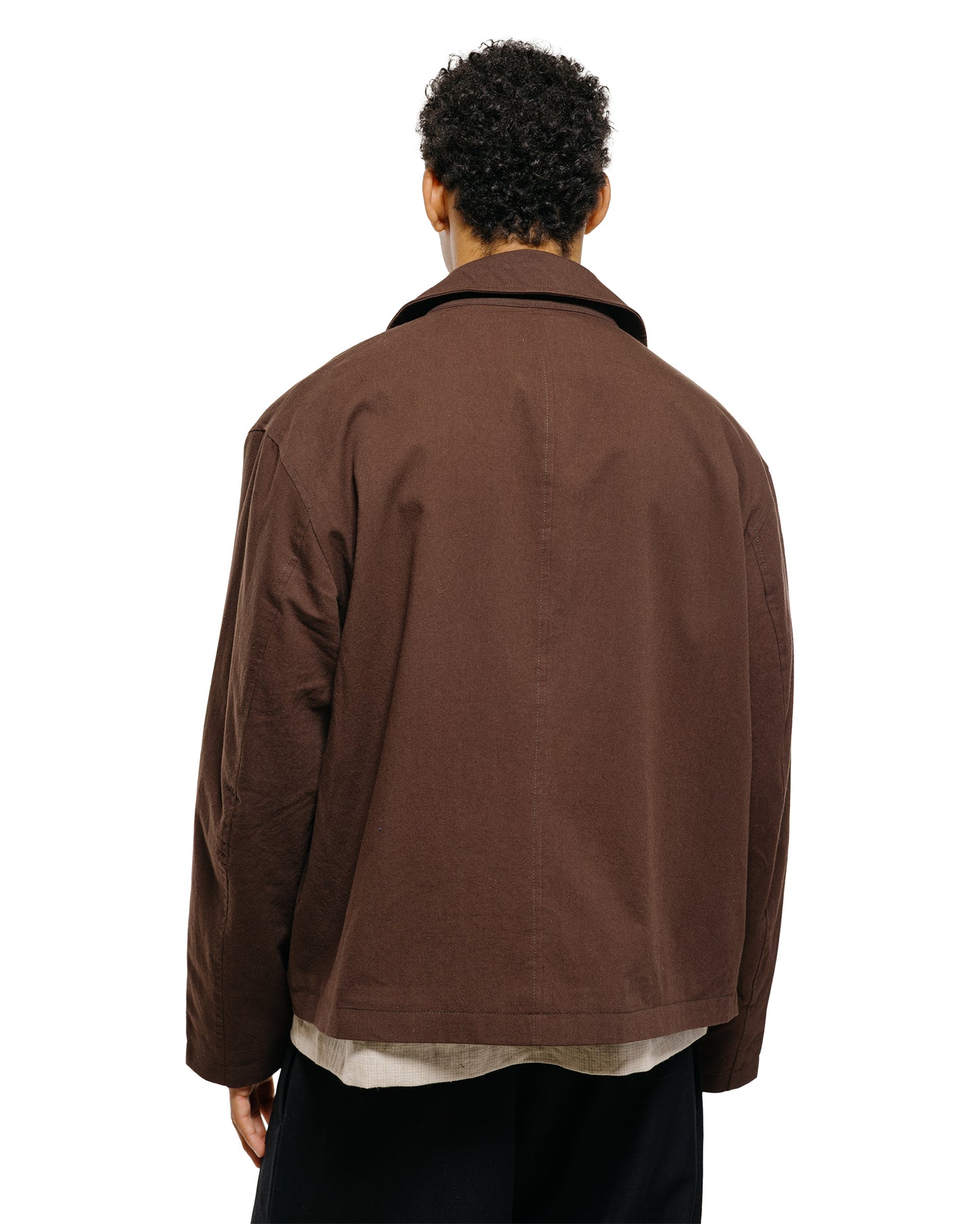 lost & found James Coward James Coward Site Jacket Dark Brown Cotton Wool Twill