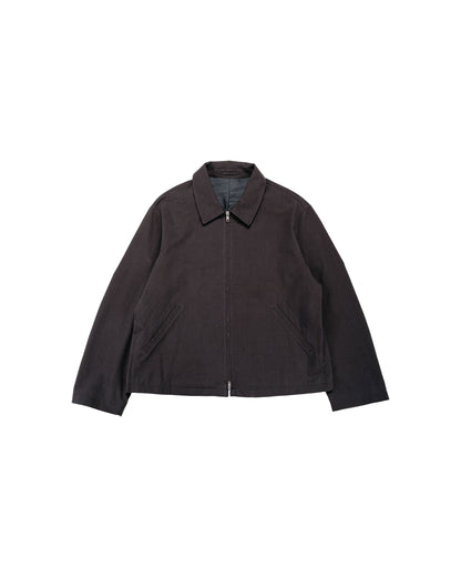 lost & found James Coward James Coward Site Jacket Dark Grey Cotton Wool Twill