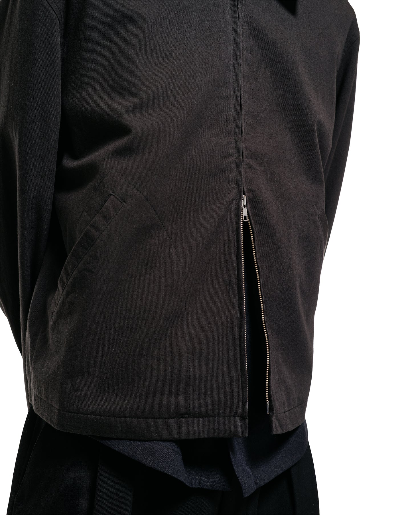 lost & found James Coward James Coward Site Jacket Dark Grey Cotton Wool Twill
