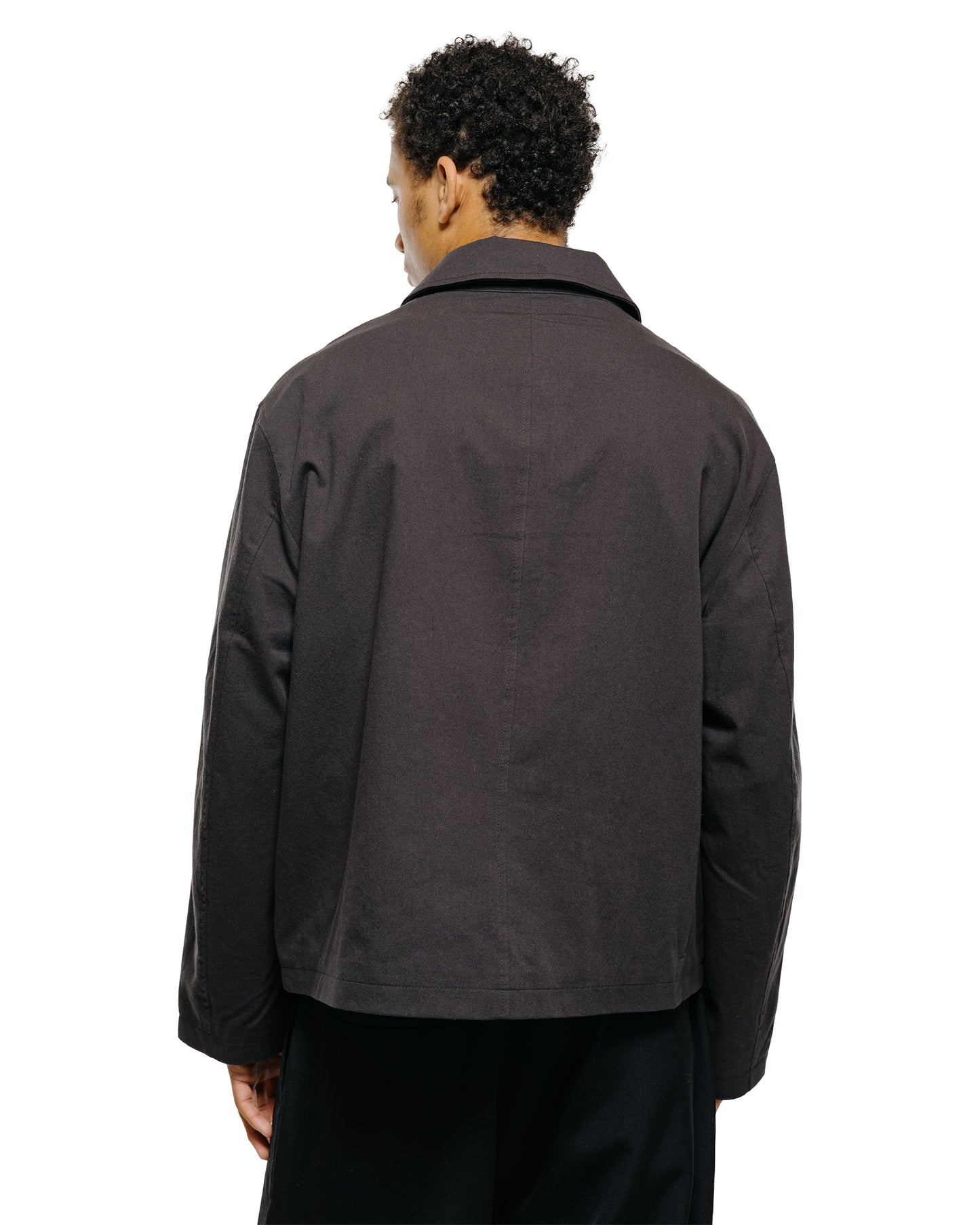 lost & found James Coward James Coward Site Jacket Dark Grey Cotton Wool Twill