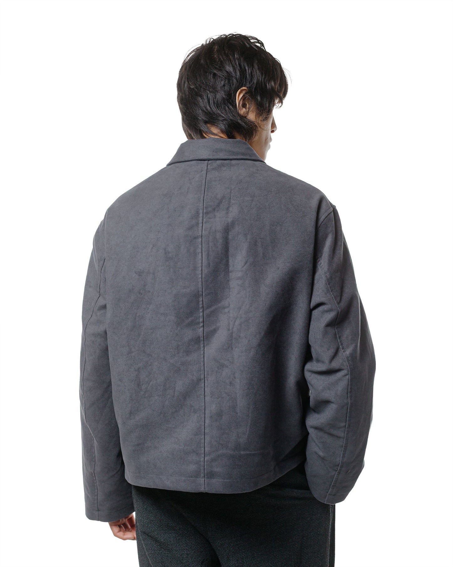 lost & found James Coward James Coward Site Jacket Grey Cotton Moleskin
