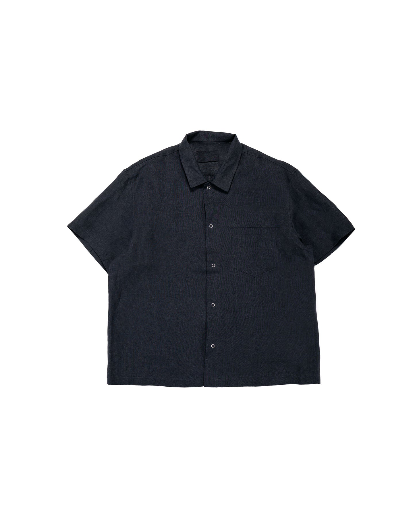 lost & found James Coward James Coward Sundown Shirt Black Lightweight Belgian Linen