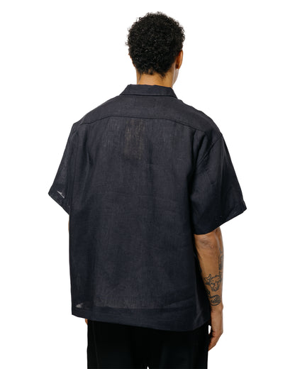 lost & found James Coward James Coward Sundown Shirt Black Lightweight Belgian Linen