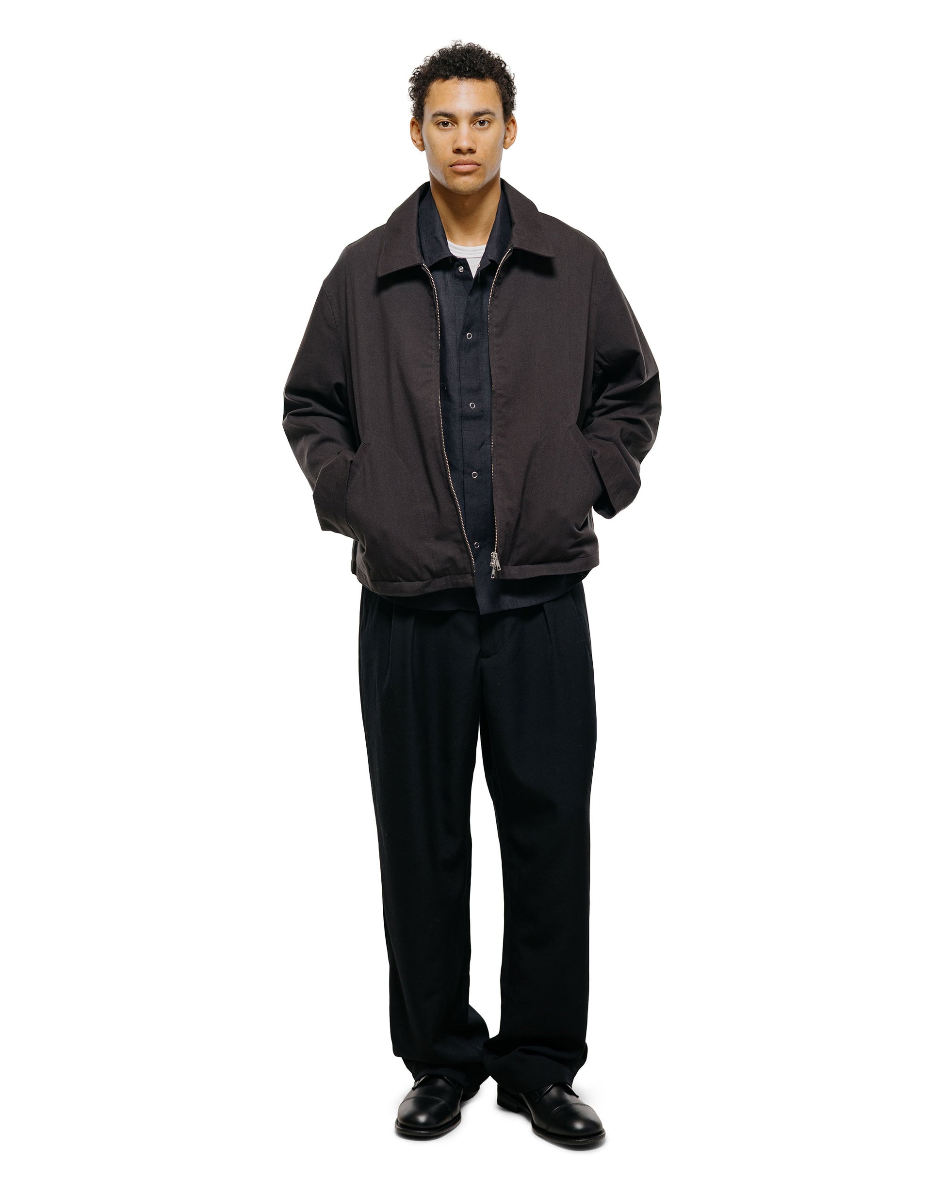 lost & found James Coward James Coward Sundown Shirt Black Lightweight Belgian Linen