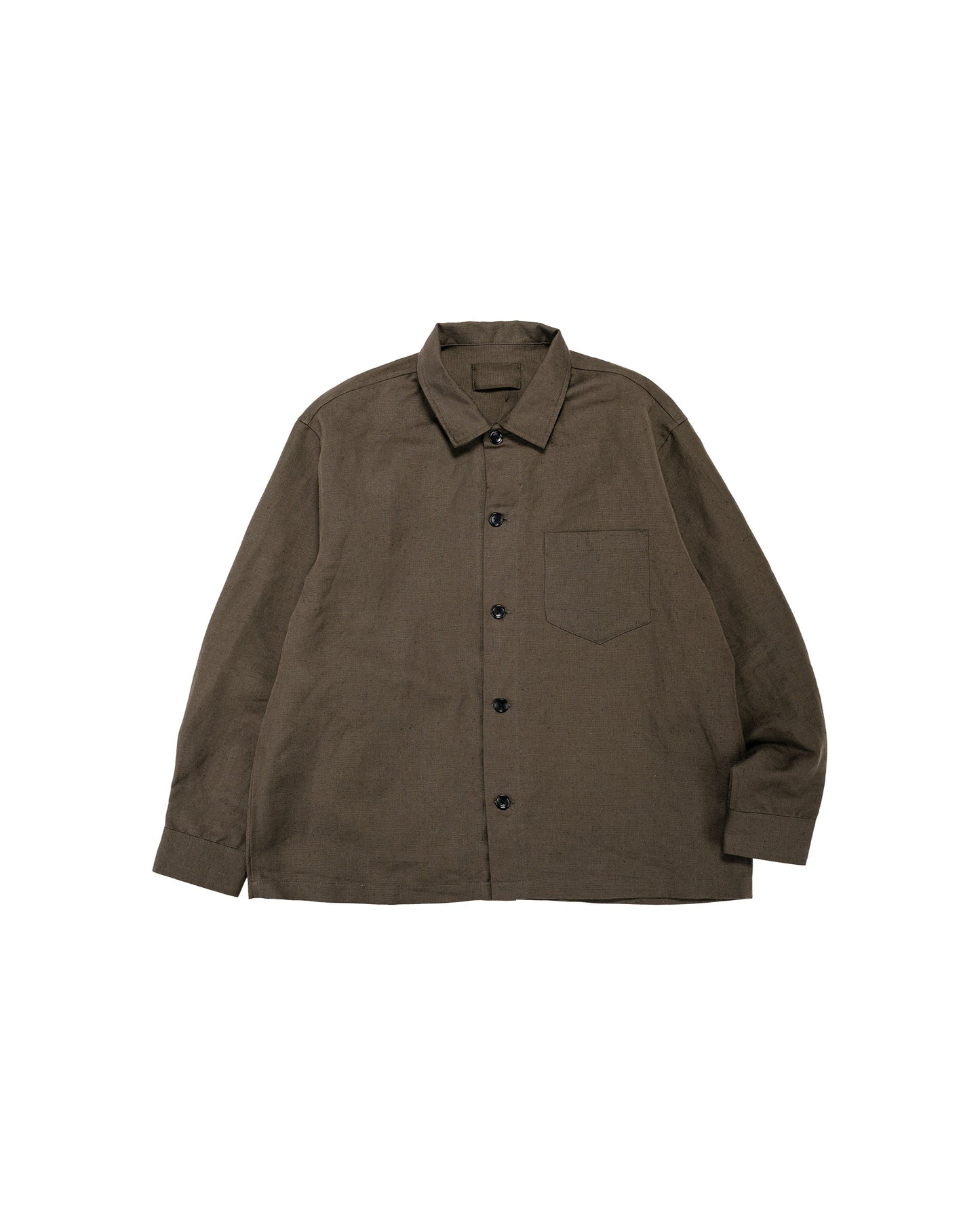 lost & found James Coward James Coward Travail Shirt Coffee Grounds Belgian Linen