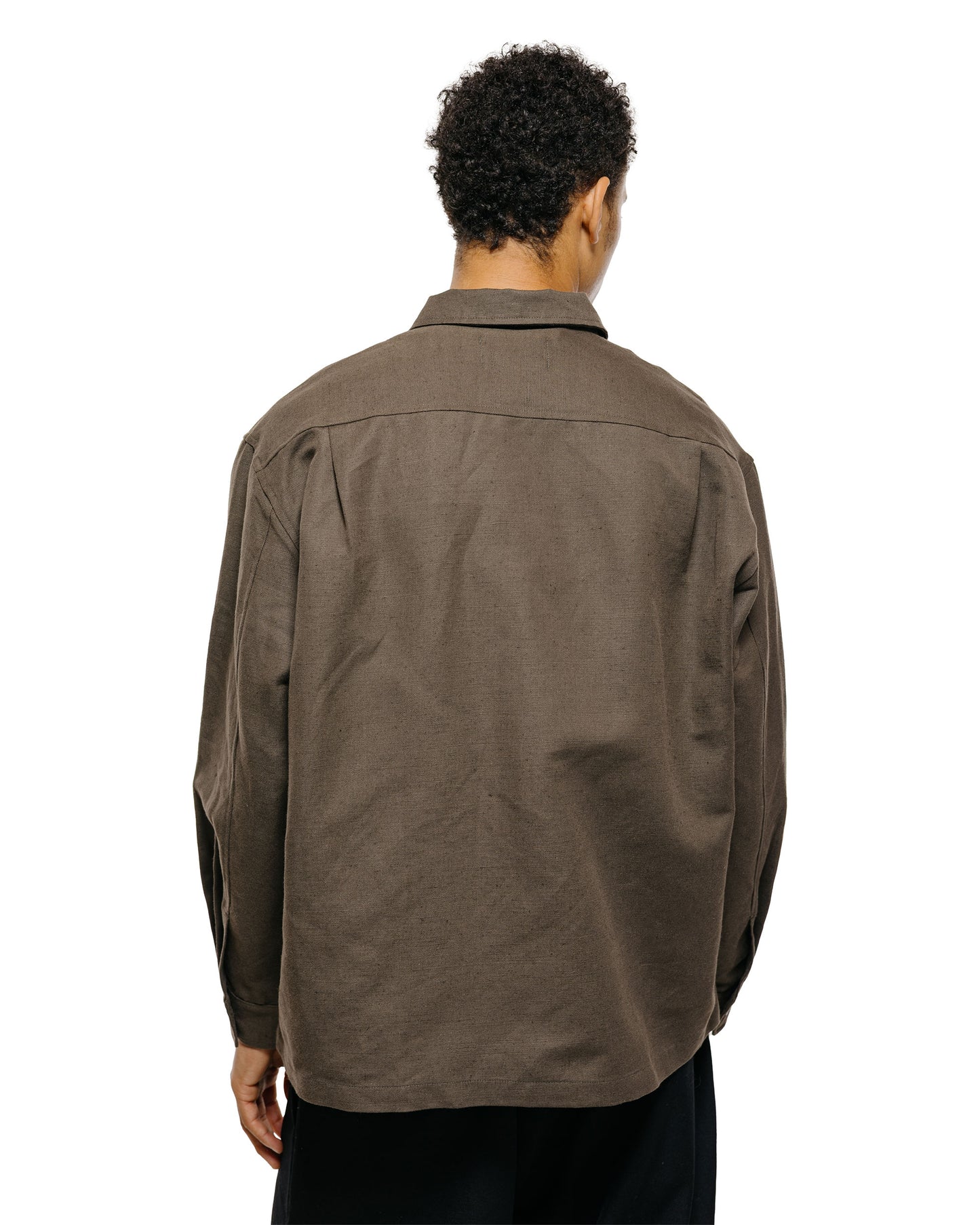 lost & found James Coward James Coward Travail Shirt Coffee Grounds Belgian Linen