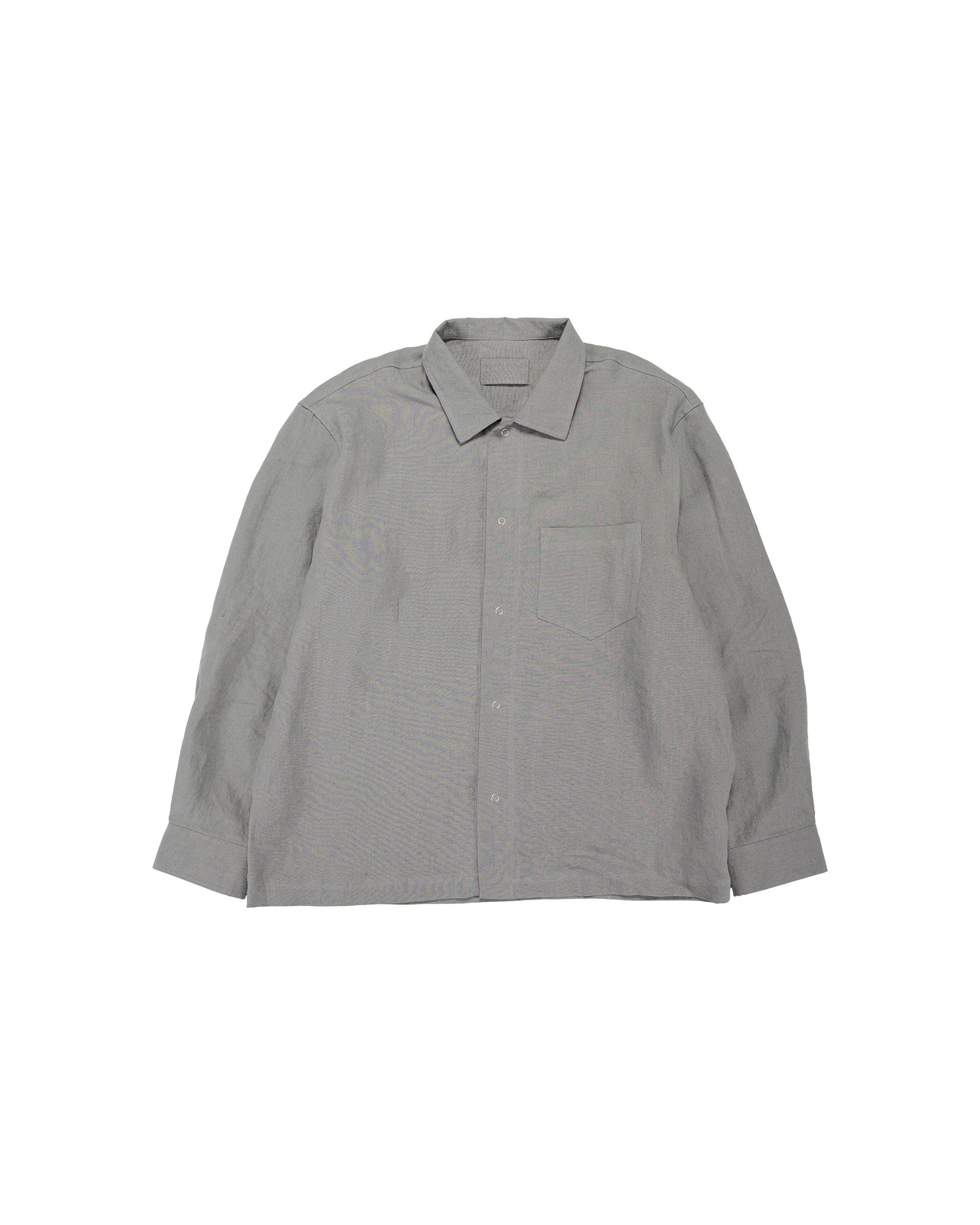 lost & found James Coward James Coward Workshop Shirt Flint Belgian Linen