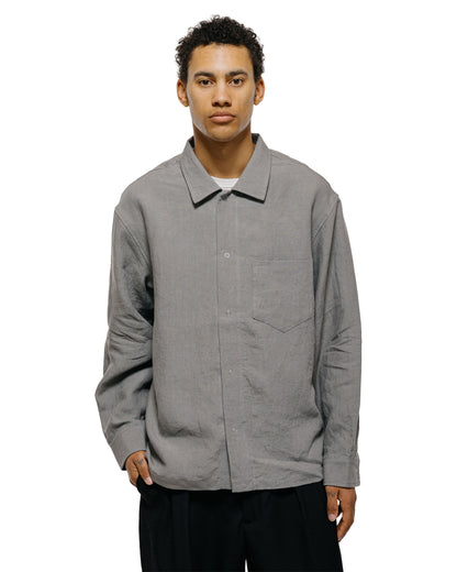 lost & found James Coward James Coward Workshop Shirt Flint Belgian Linen