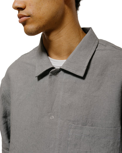 lost & found James Coward James Coward Workshop Shirt Flint Belgian Linen