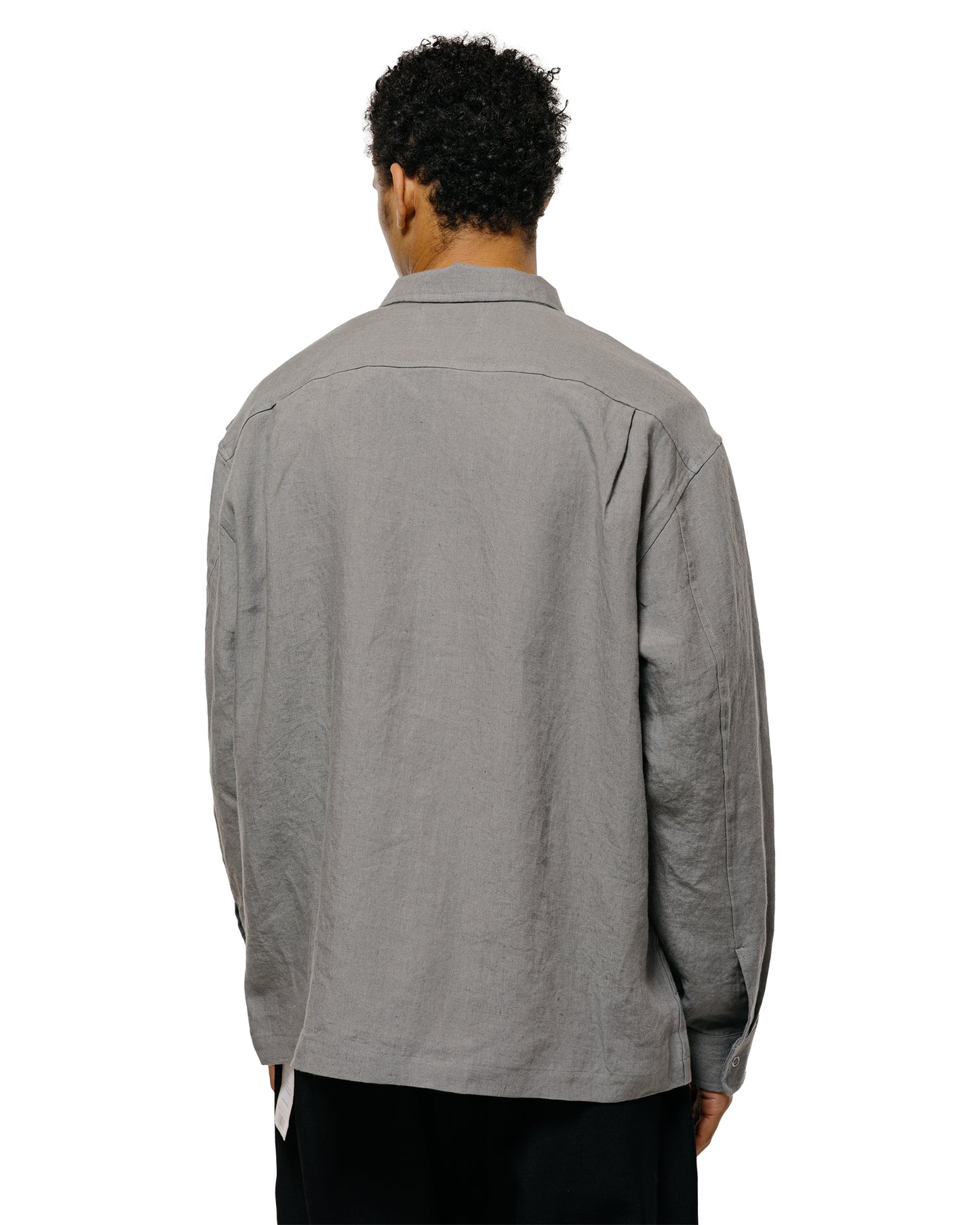 lost & found James Coward James Coward Workshop Shirt Flint Belgian Linen
