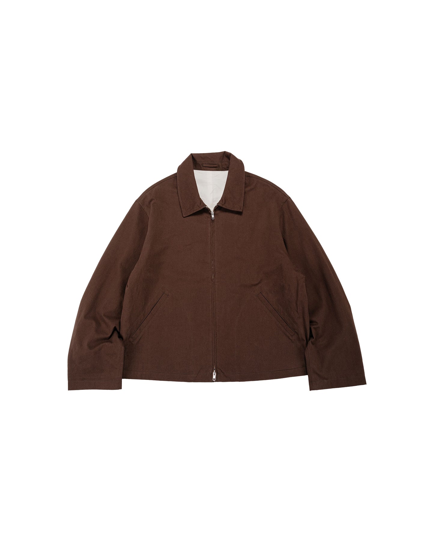 lost & found James Coward James Coward Site Jacket Dark Brown Cotton Wool Twill