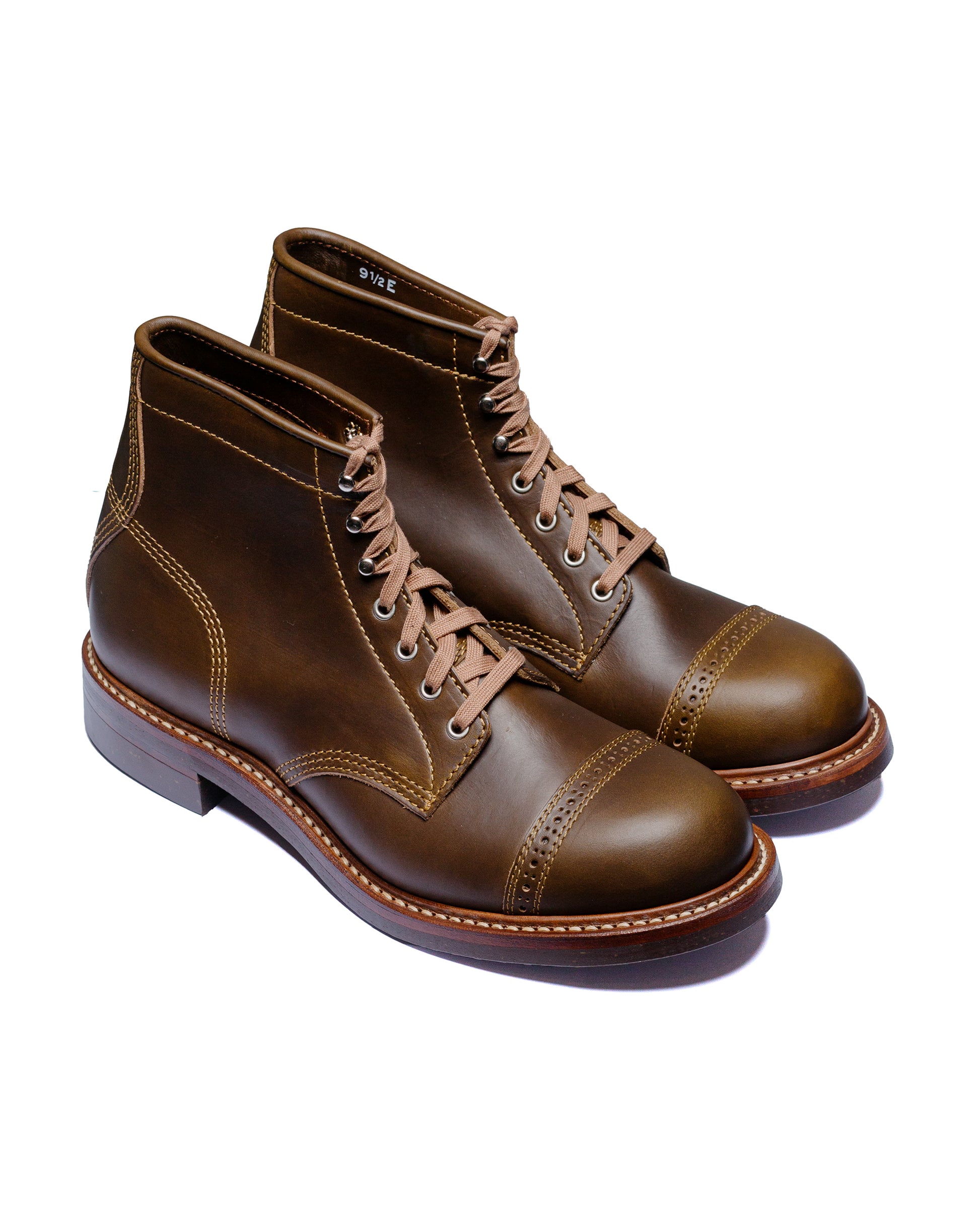 lost & found John Lofgren Bootmaker John Lofgren Bootmaker Combat Boots Horween Leather CXL Dark Olive