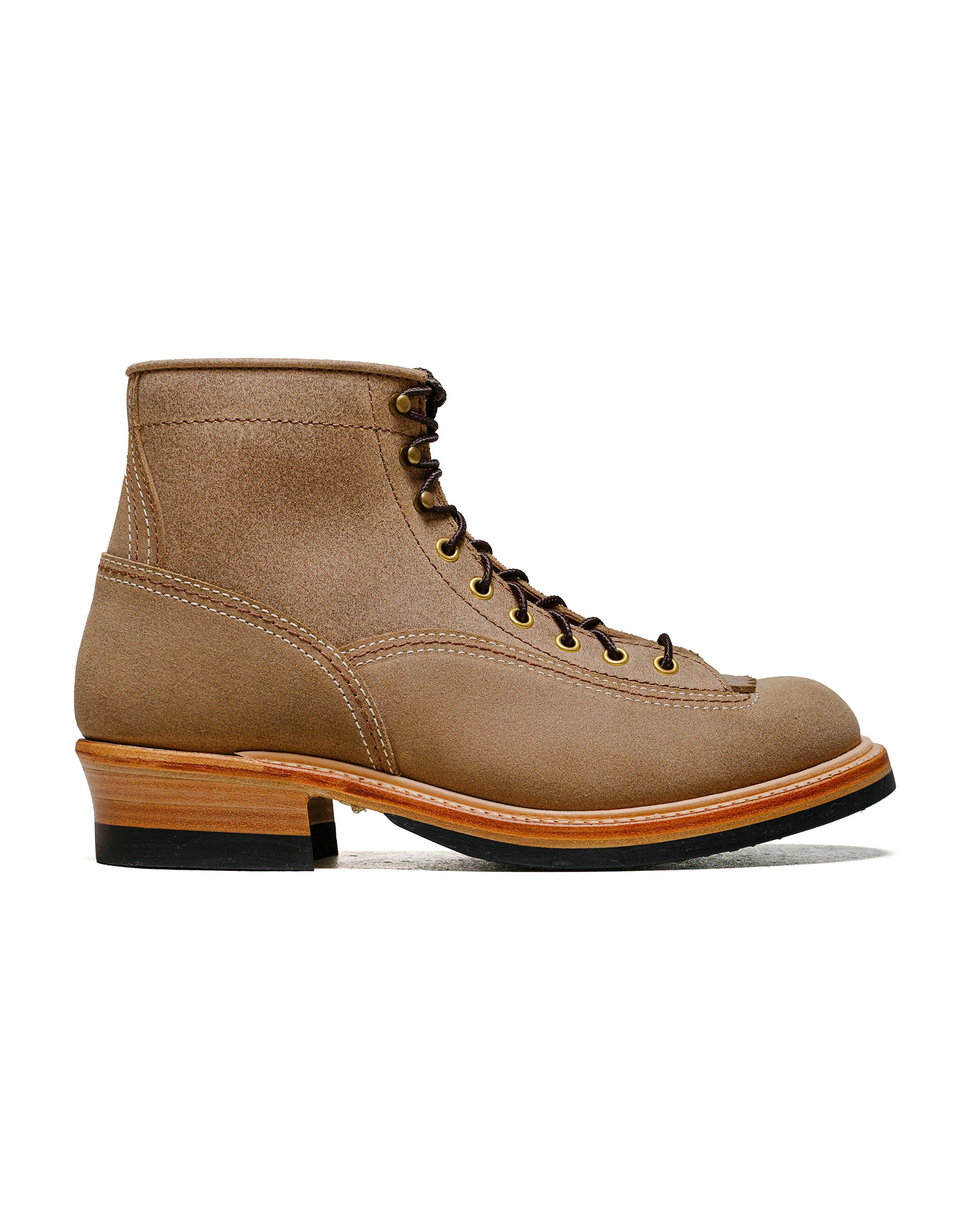 lost & found John Lofgren Bootmaker John Lofgren Bootmaker Donkey Puncher Boots Horween Leather CXL Natural Roughout