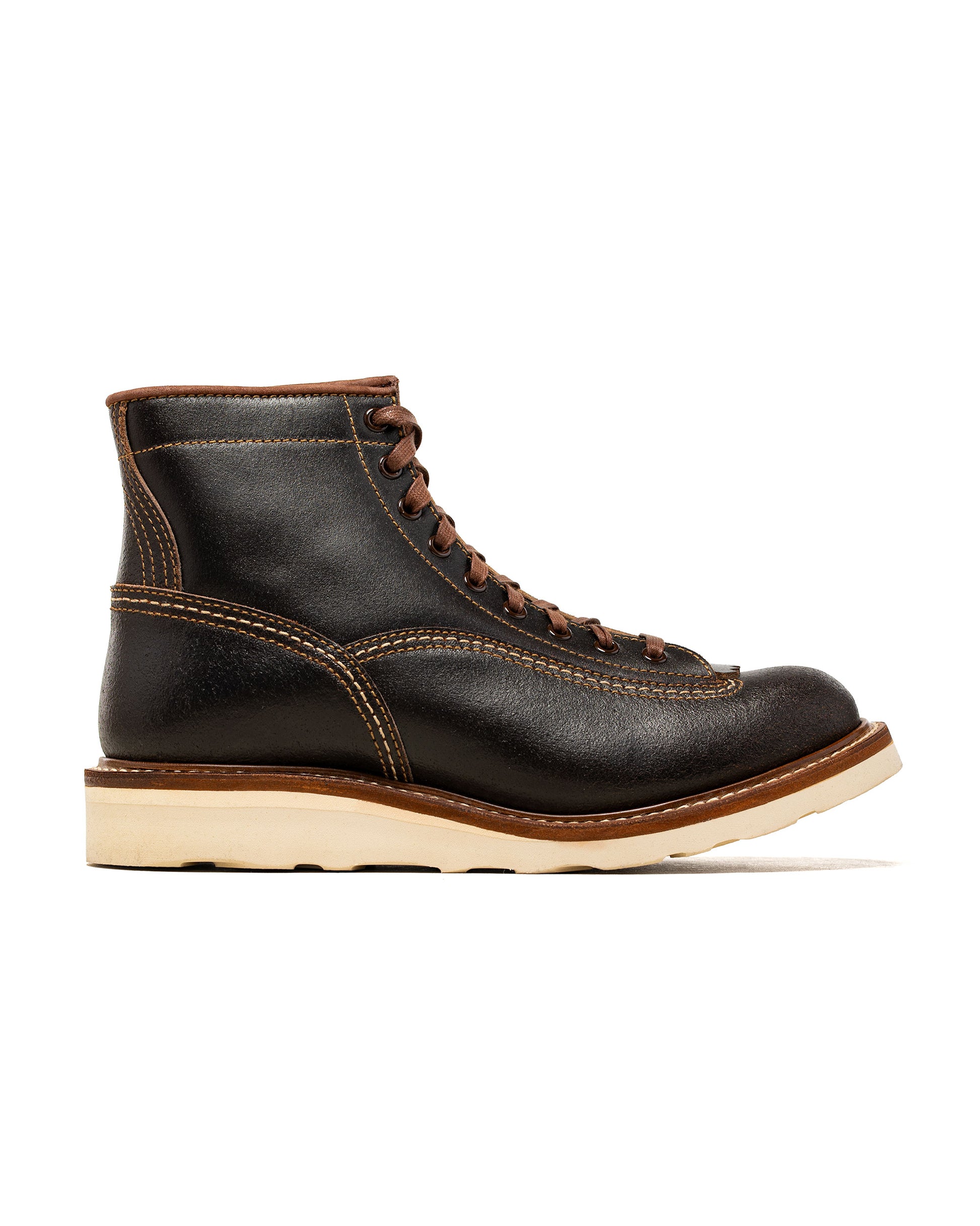 John Lofgren Bootmaker Donkey Puncher Boots Horween Waxed Flesh Dark Brown