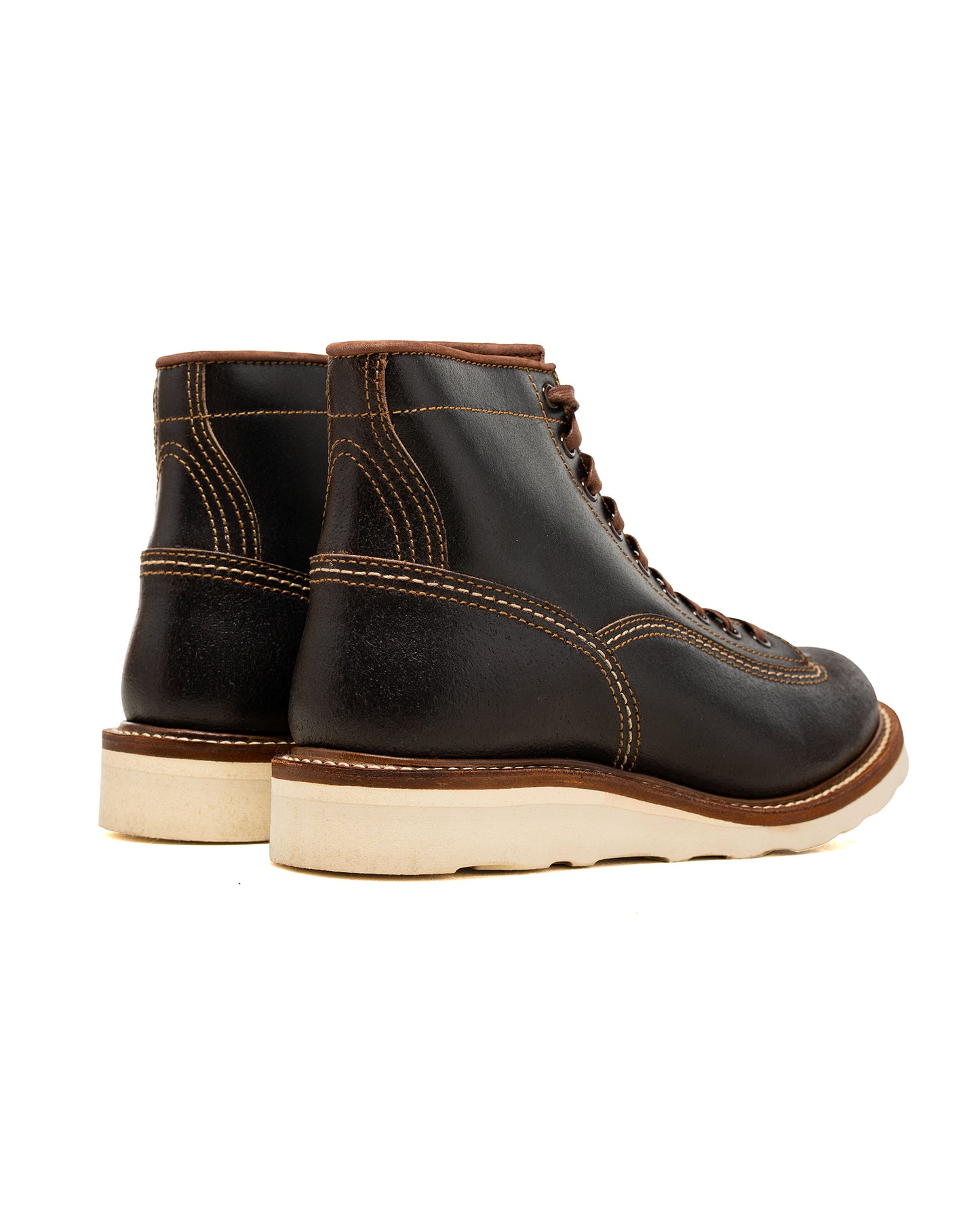 John Lofgren Bootmaker Donkey Puncher Boots Horween Waxed Flesh Dark Brown