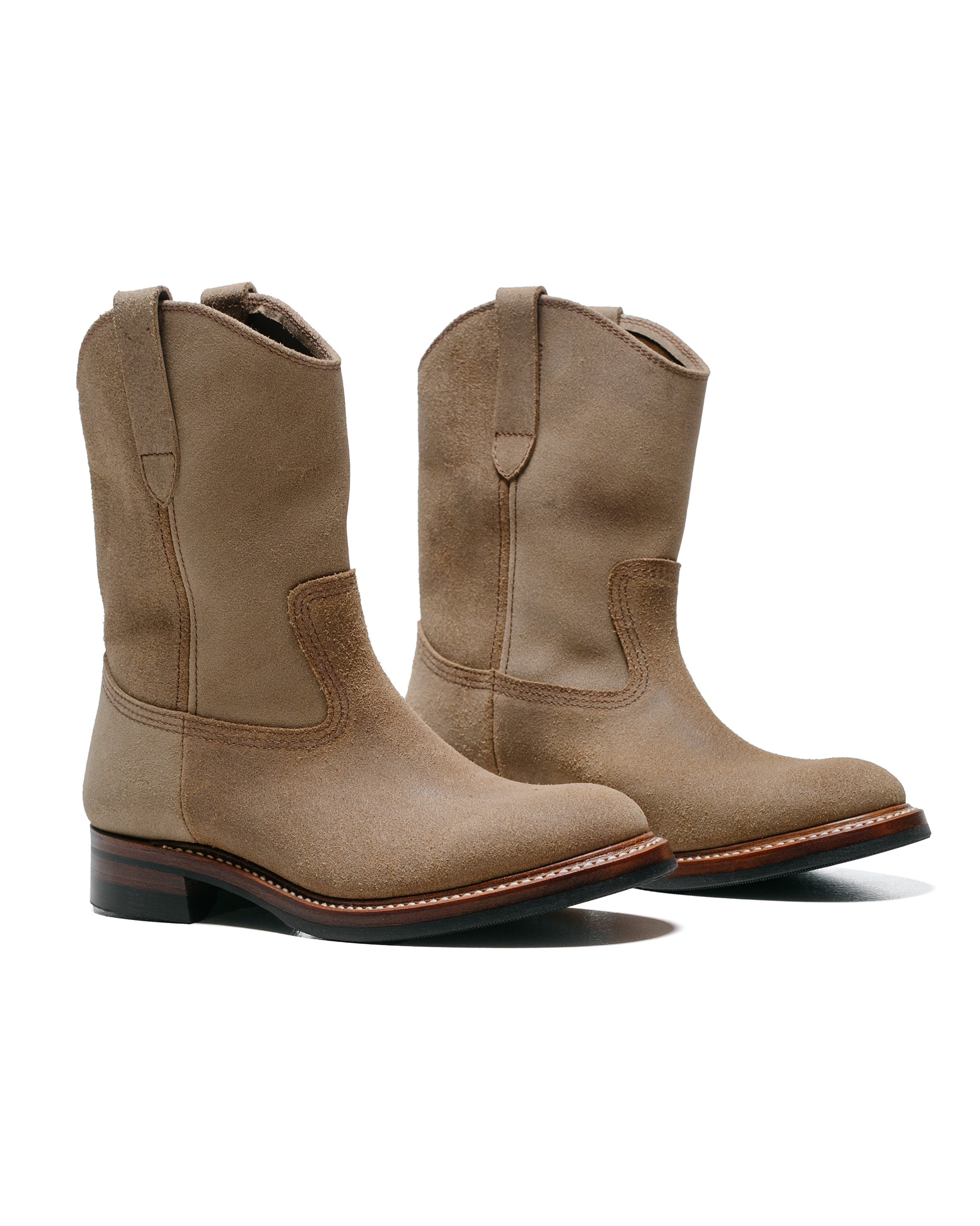 lost & found John Lofgren Bootmaker John Lofgren Bootmaker Duke Roper Boots Horween Leather CXL Natural Roughout