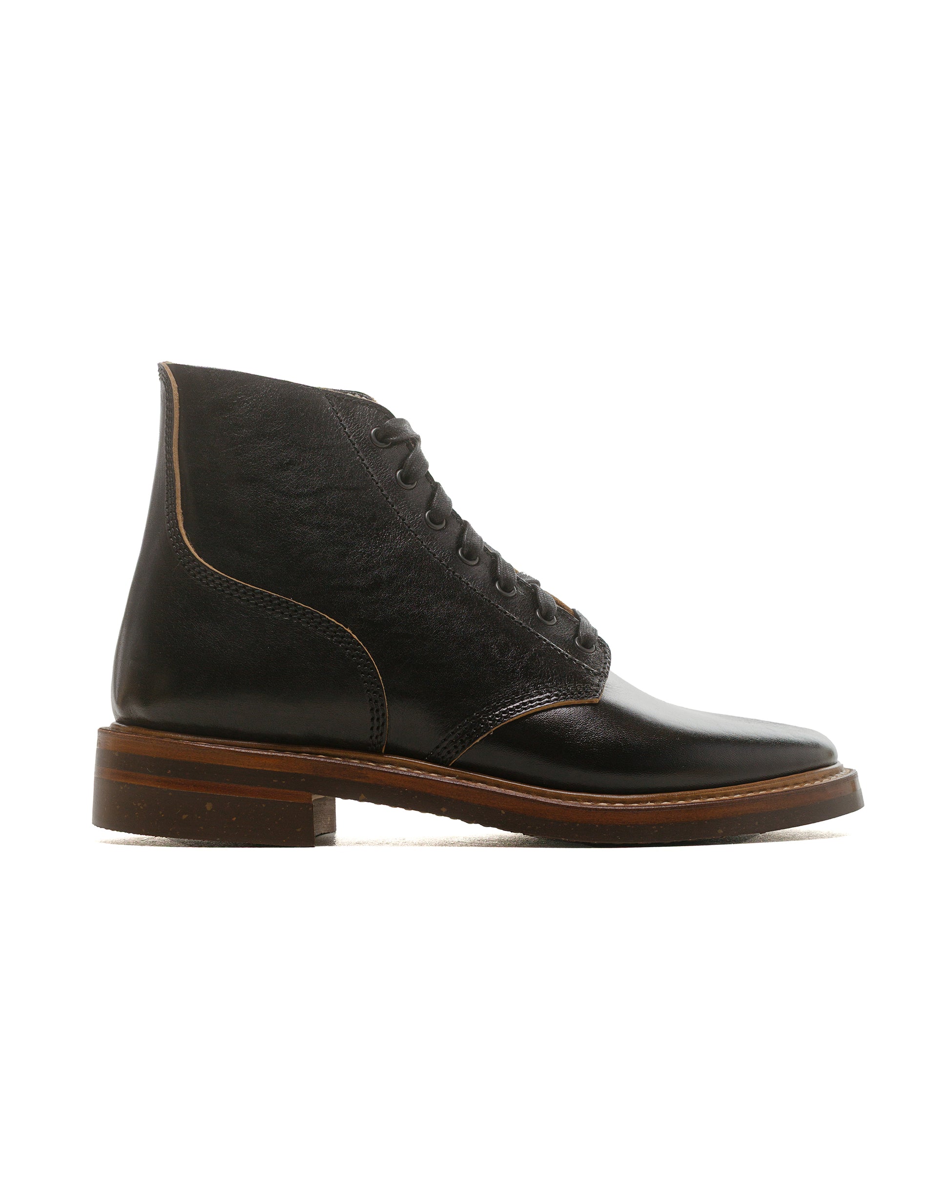 lost & found John Lofgren Bootmaker John Lofgren Bootmaker M-43 Service Shoes Shinki Hikaku Black/Tea-Core Horsebutt