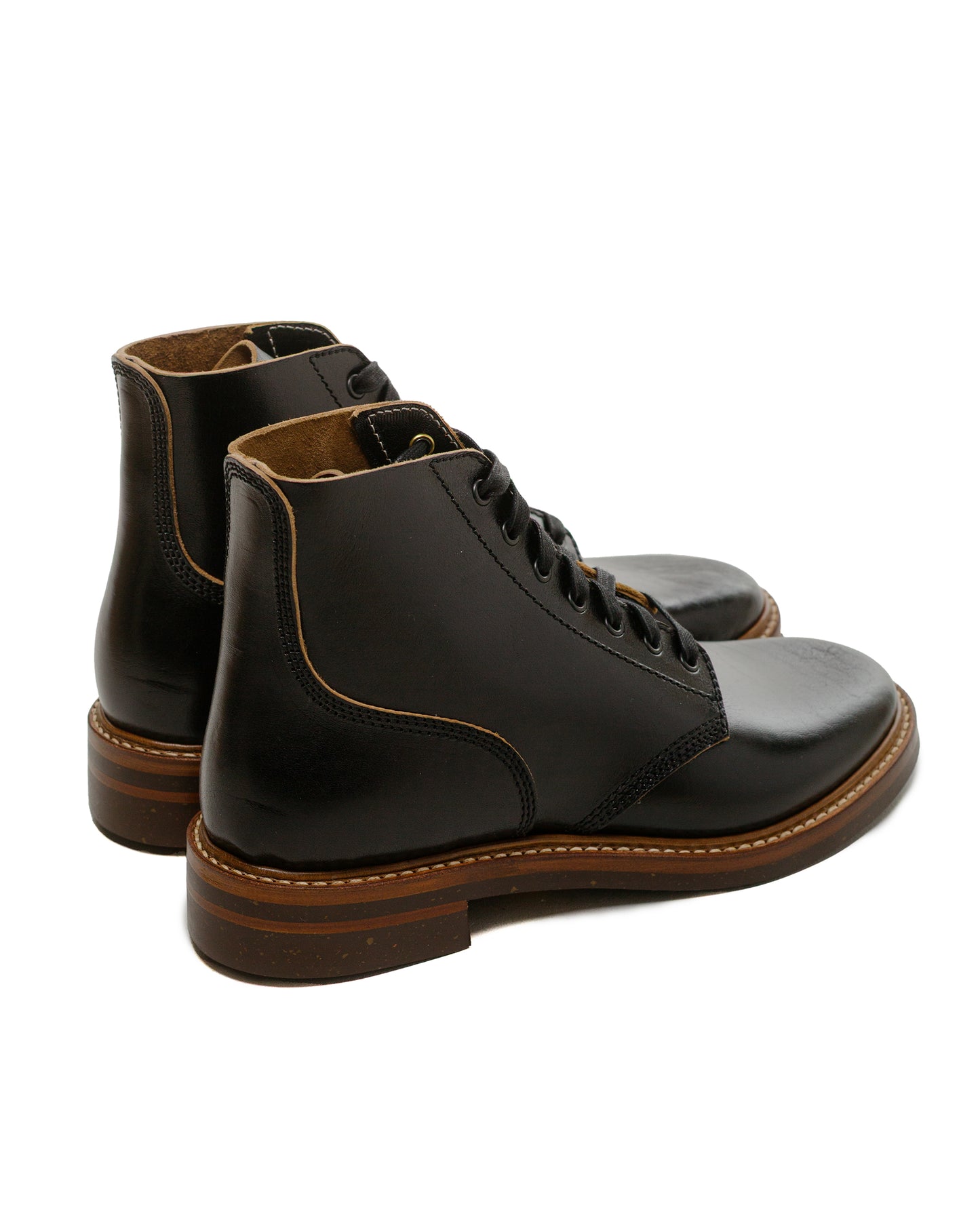lost & found John Lofgren Bootmaker John Lofgren Bootmaker M-43 Service Shoes Shinki Hikaku Black/Tea-Core Horsebutt