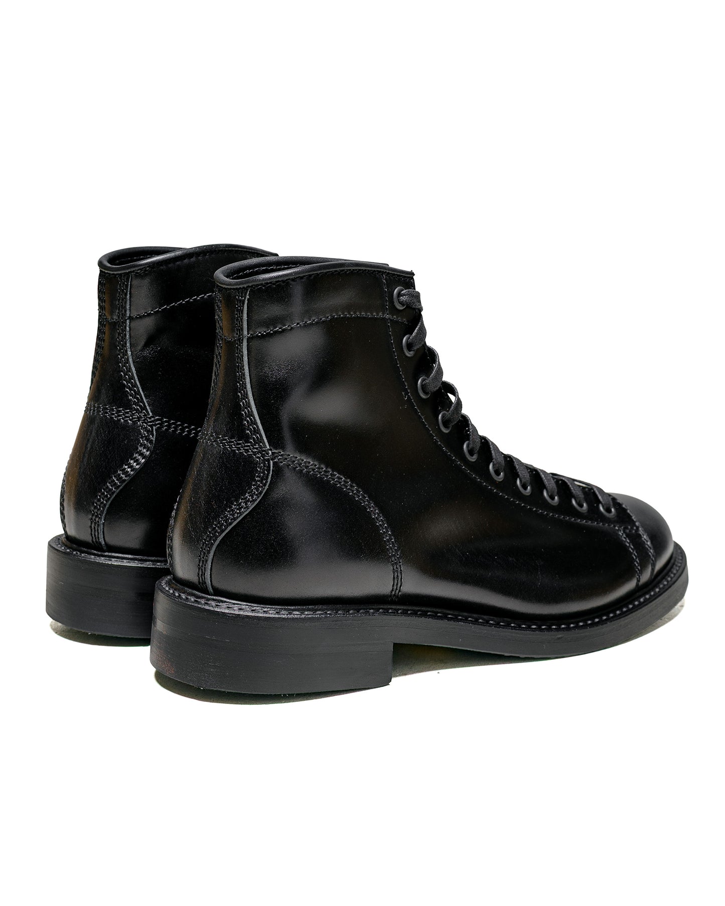 lost & found John Lofgren Bootmaker John Lofgren Bootmaker Monkey Boots Shinki Hikaku Shell Cordovan Black Ops