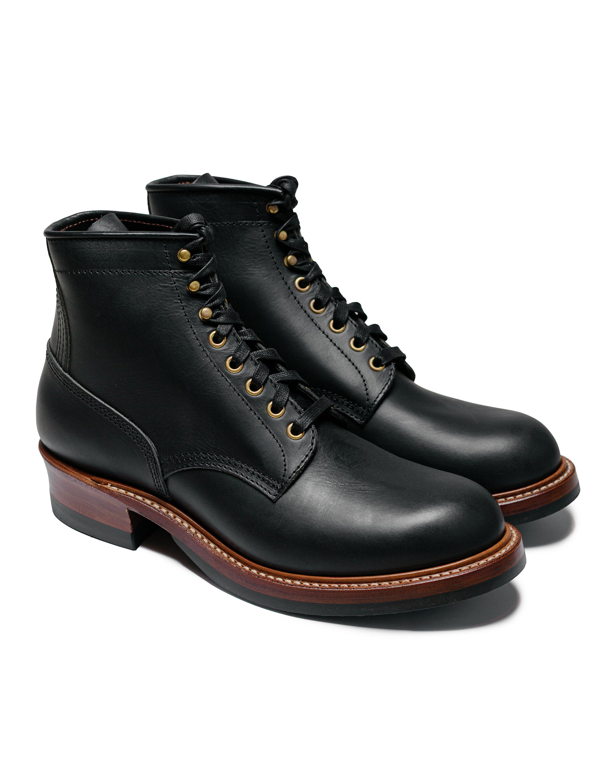 lost & found John Lofgren Bootmaker John Lofgren Bootmaker Steel Gang SW Boots Badalassi Carlo Vegetable Tanned Leather Black
