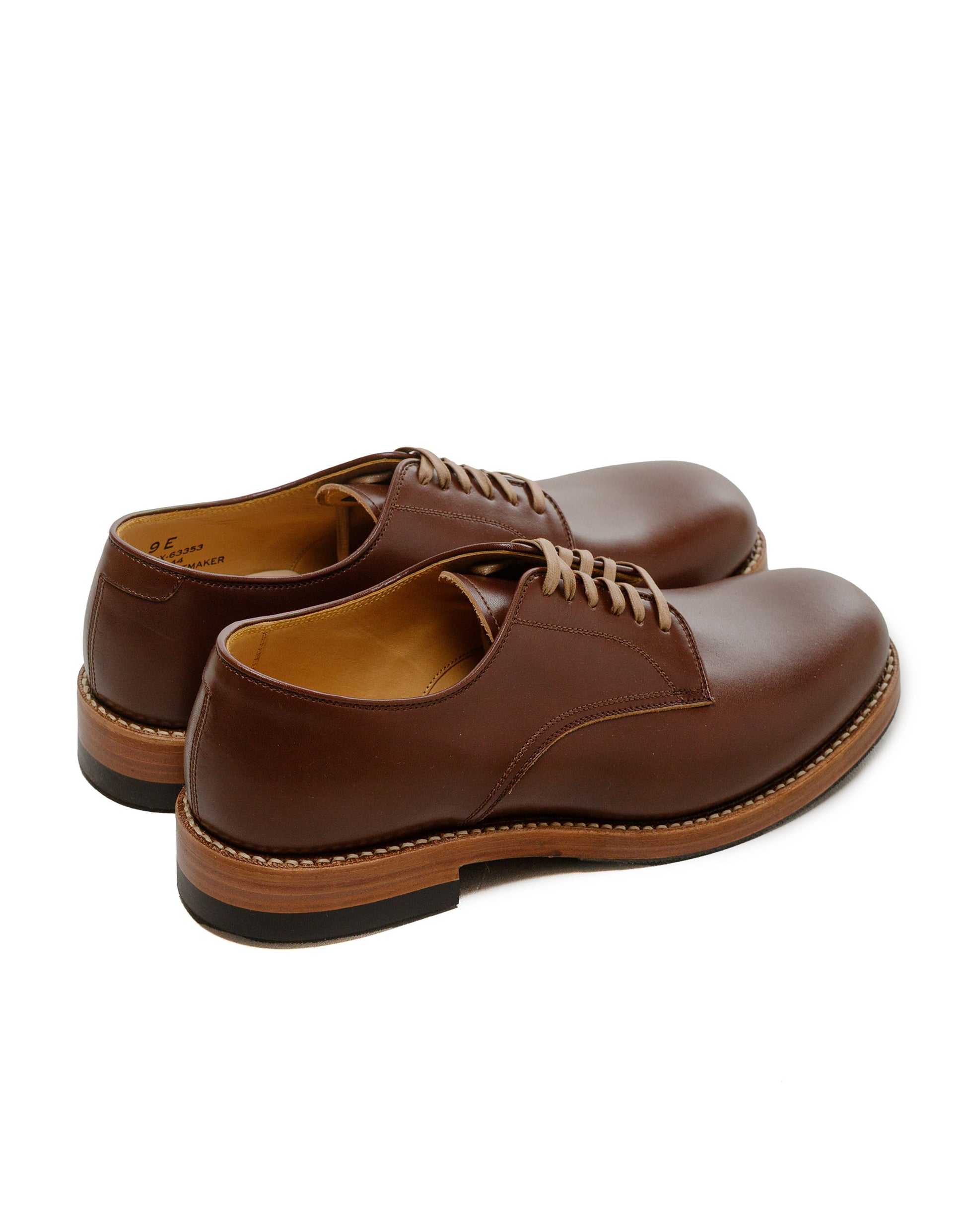 lost & found John Lofgren Bootmaker John Lofgren Bootmaker USN Low Quarter Shoes French Calfskin Russet Brown