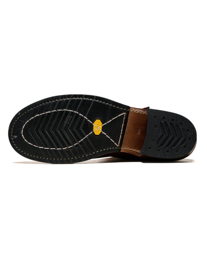 lost & found John Lofgren Bootmaker John Lofgren Bootmaker Wabash Engineer Boots Ezo Shika Deerskin Burnt Burgundy