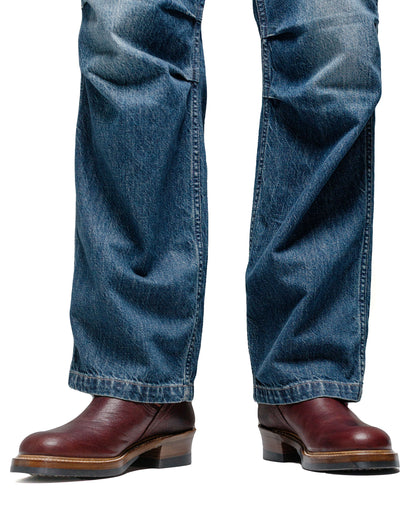 lost & found John Lofgren Bootmaker John Lofgren Bootmaker Wabash Engineer Boots Ezo Shika Deerskin Burnt Burgundy