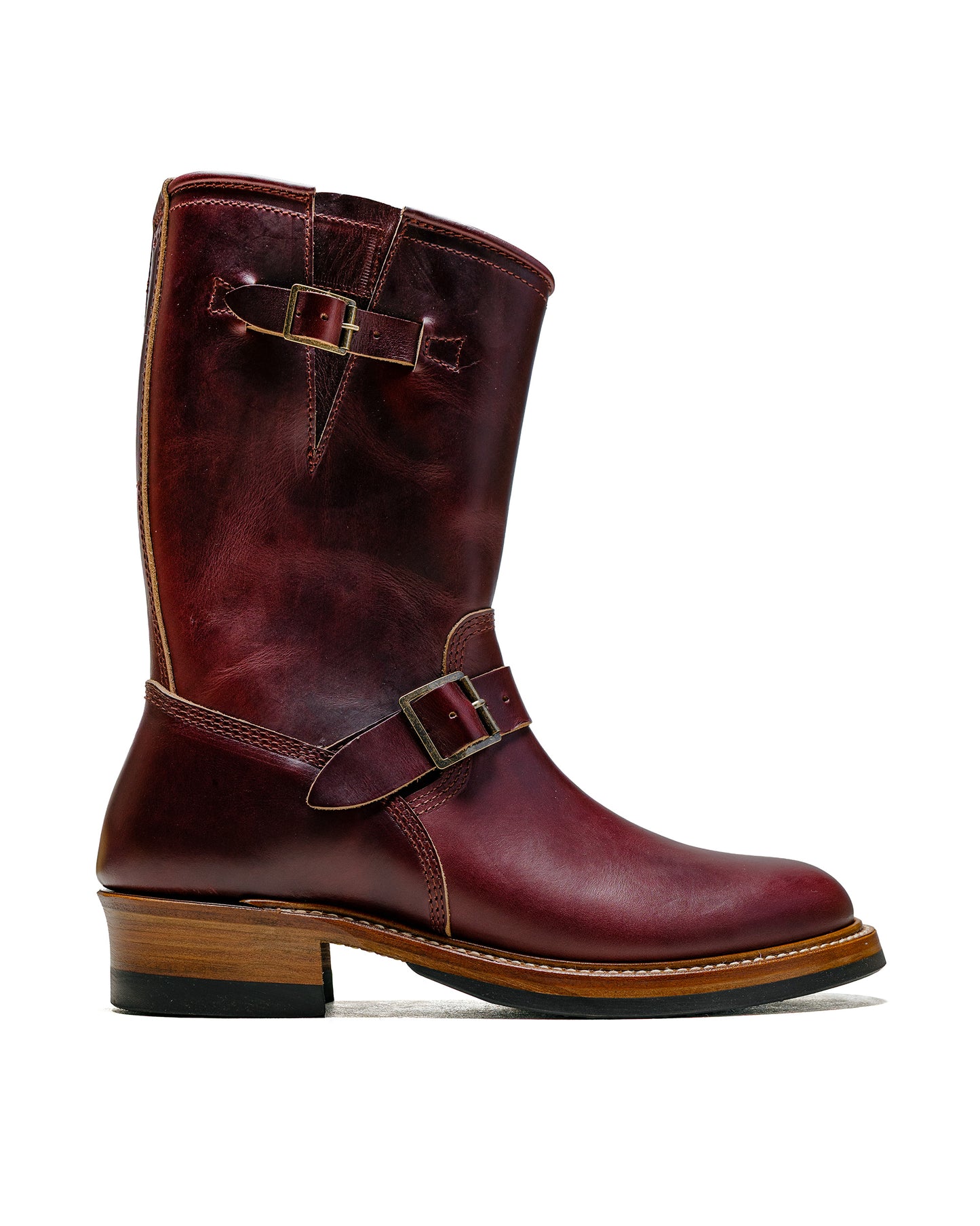 lost & found John Lofgren Bootmaker John Lofgren Bootmaker Wabash Engineer Boots Horween CXL Burgundy