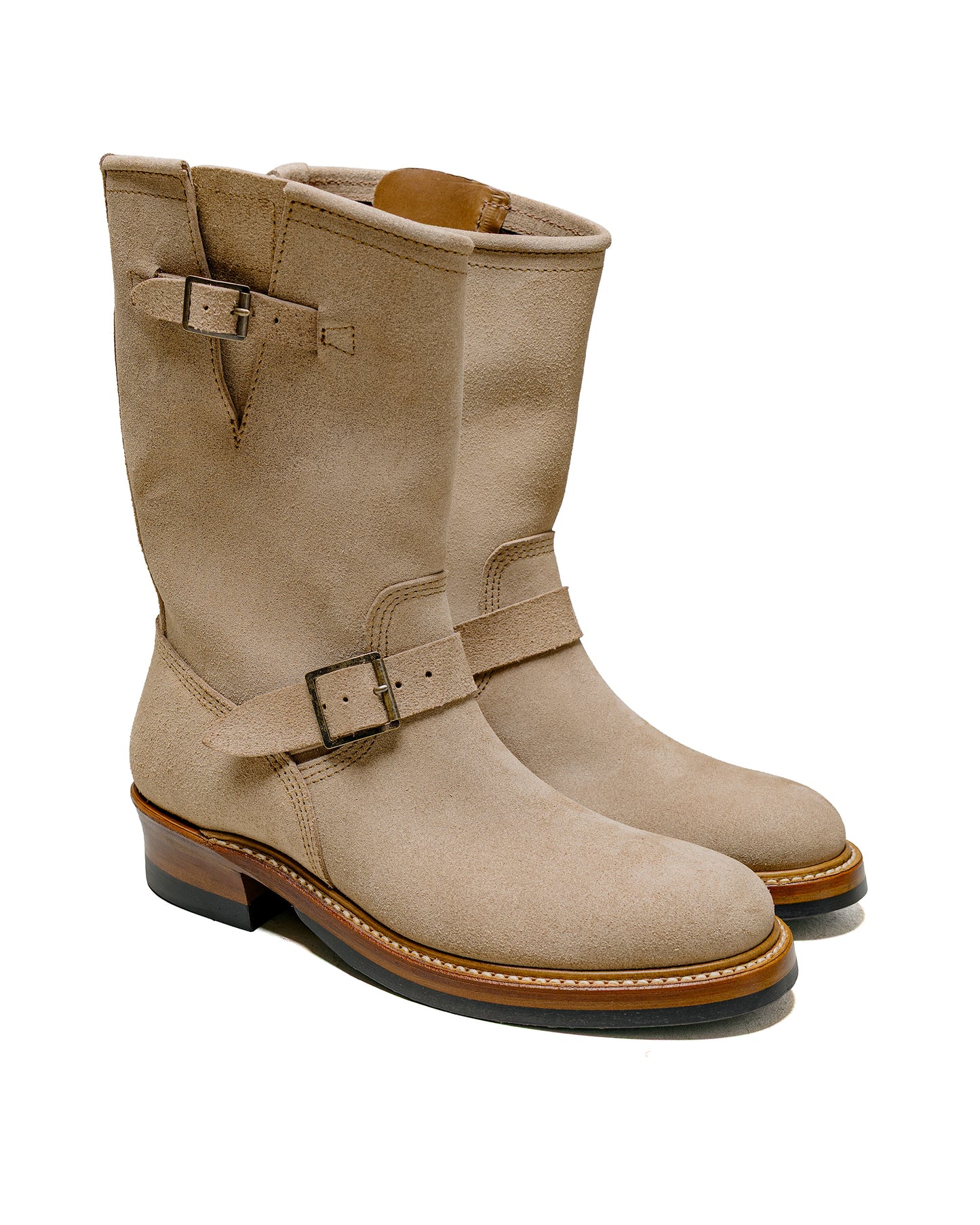 lost & found John Lofgren Bootmaker John Lofgren Bootmaker Wabash Engineer Boots Horween CXL Natural Roughout