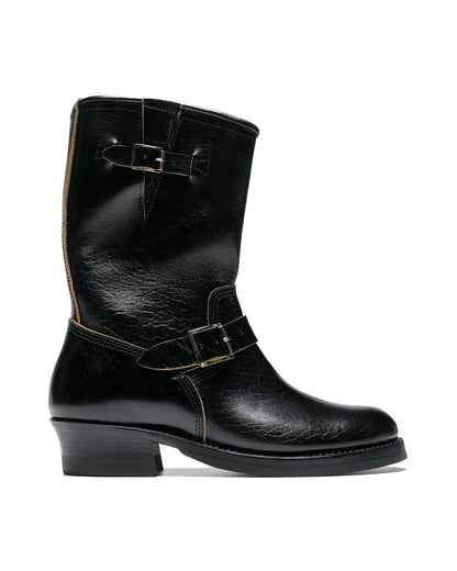 lost & found John Lofgren Bootmaker John Lofgren Bootmaker Wabash Engineer Boots Shinki Hikaku Horsebutt Black