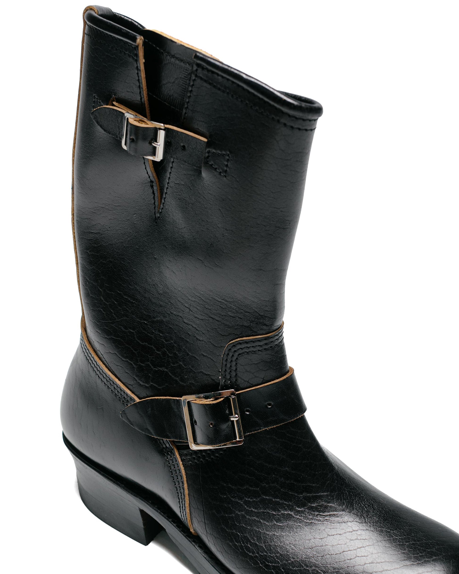 lost & found John Lofgren Bootmaker John Lofgren Bootmaker Wabash Engineer Boots Shinki Hikaku Horsebutt Black