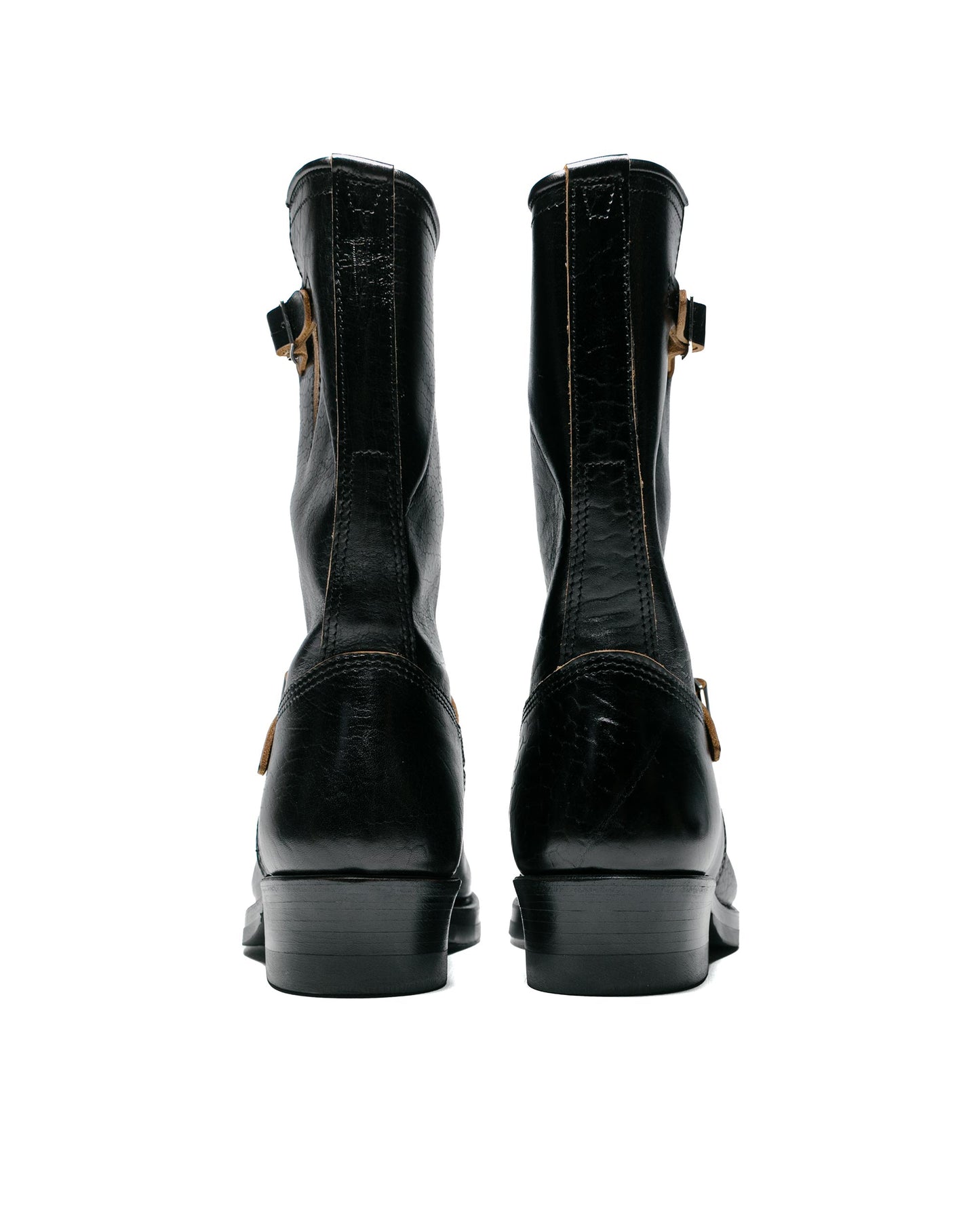 lost & found John Lofgren Bootmaker John Lofgren Bootmaker Wabash Engineer Boots Shinki Hikaku Horsebutt Black