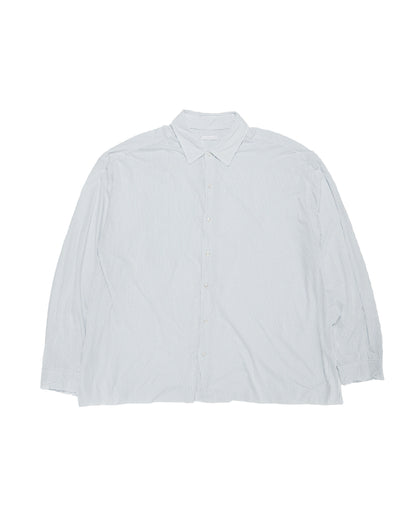 KANEMASA PHIL 46G Stripe Artisan Shirt White Blue Dye