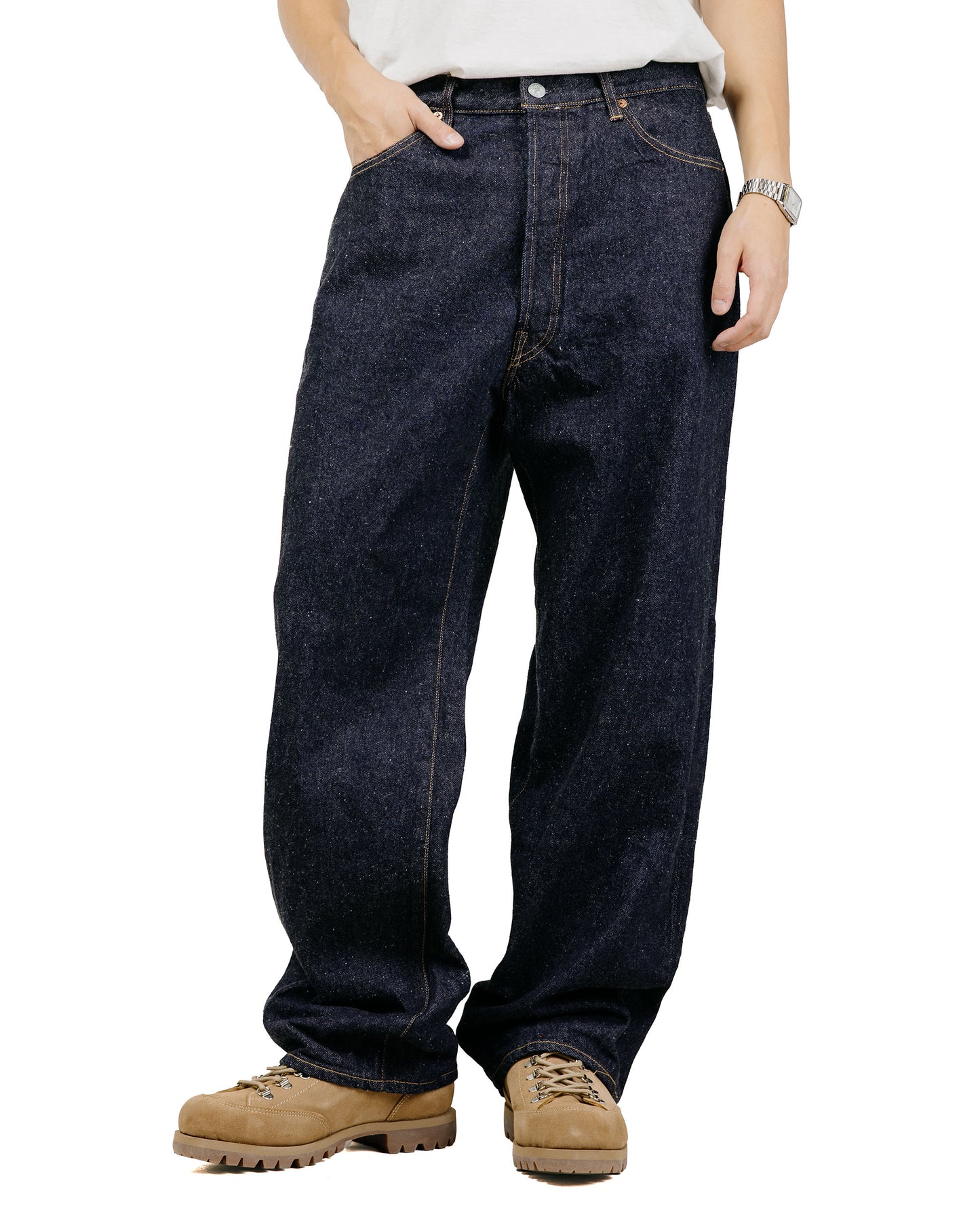KAPTAIN SUNSHINE 5P Straight Denim Pants Indigo One Wash
