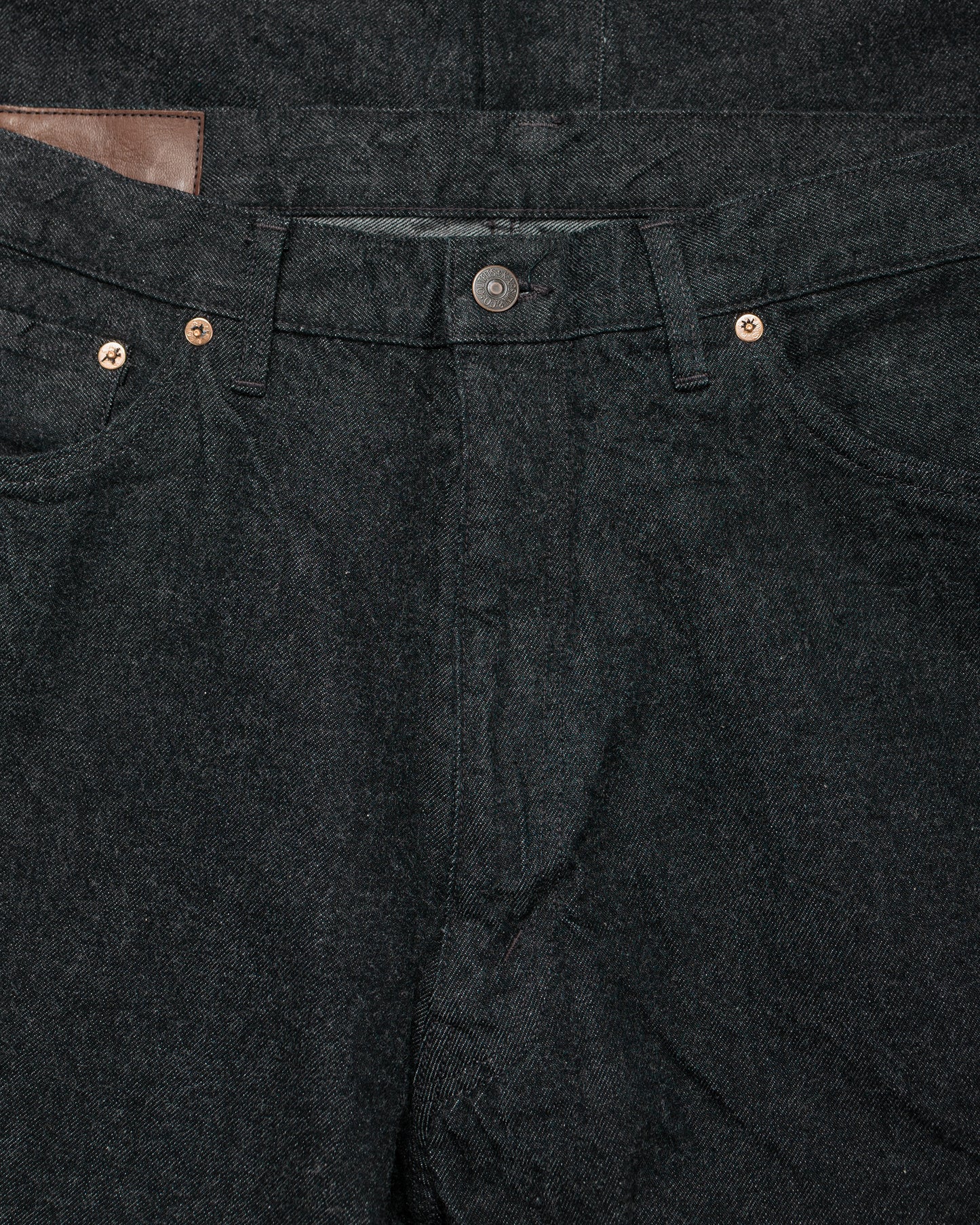 lost & found KAPTAIN SUNSHINE KAPTAIN SUNSHINE 5P Zipper Front Denim Pants Black One Wash