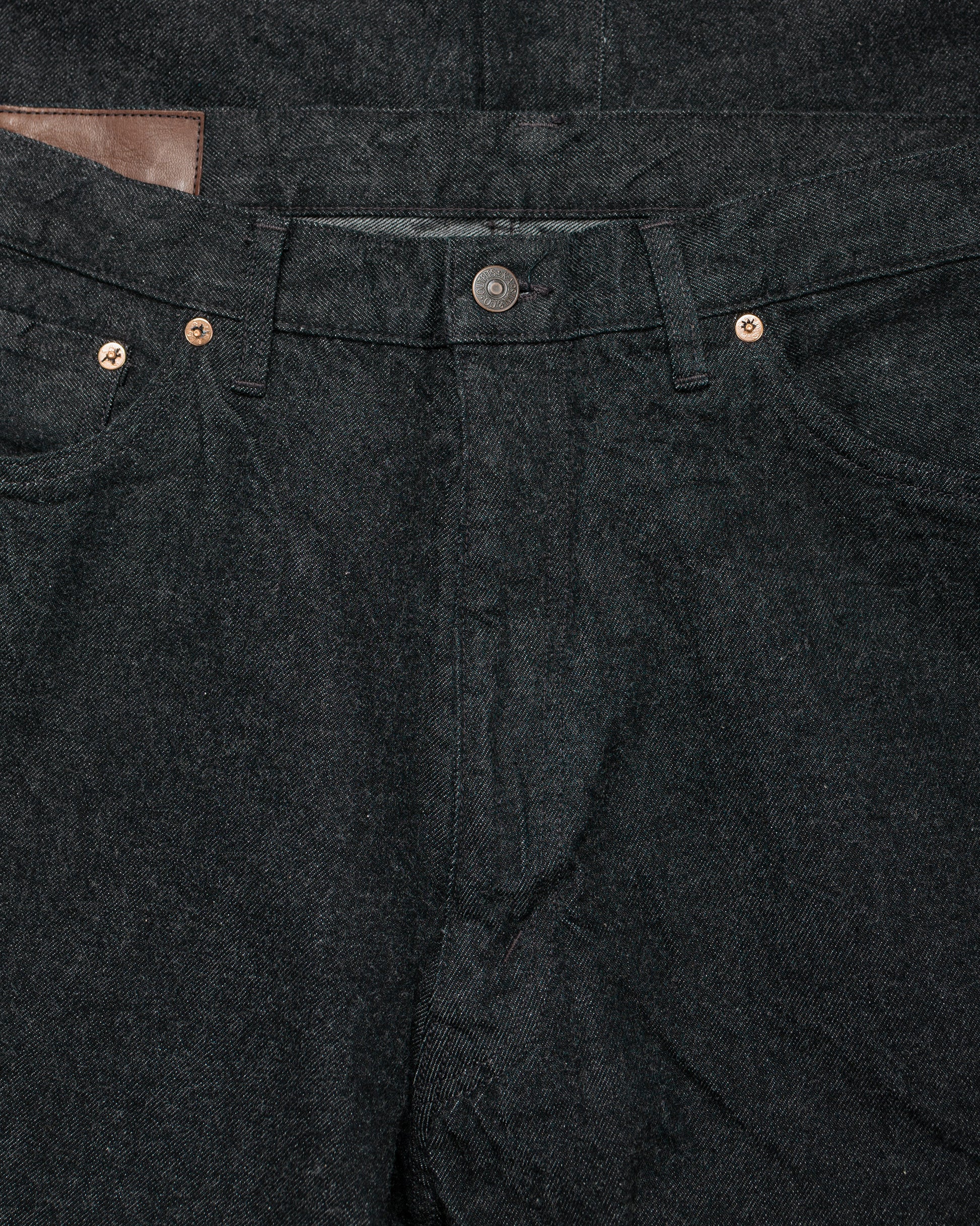 lost & found KAPTAIN SUNSHINE KAPTAIN SUNSHINE 5P Zipper Front Denim Pants Black One Wash