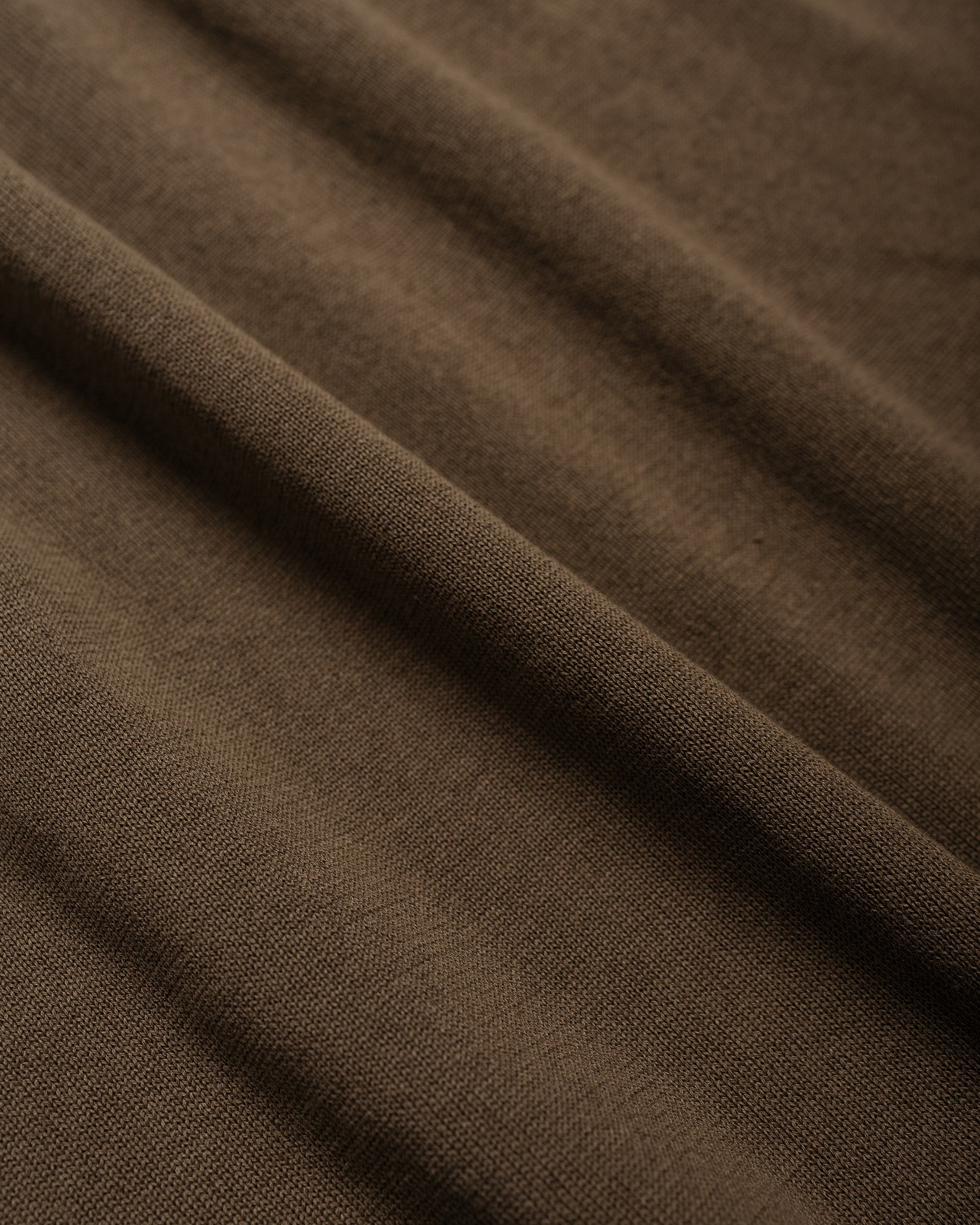 lost & found KAPTAIN SUNSHINE KAPTAIN SUNSHINE Cotton Knit Skipper Shirt Mocha Brown